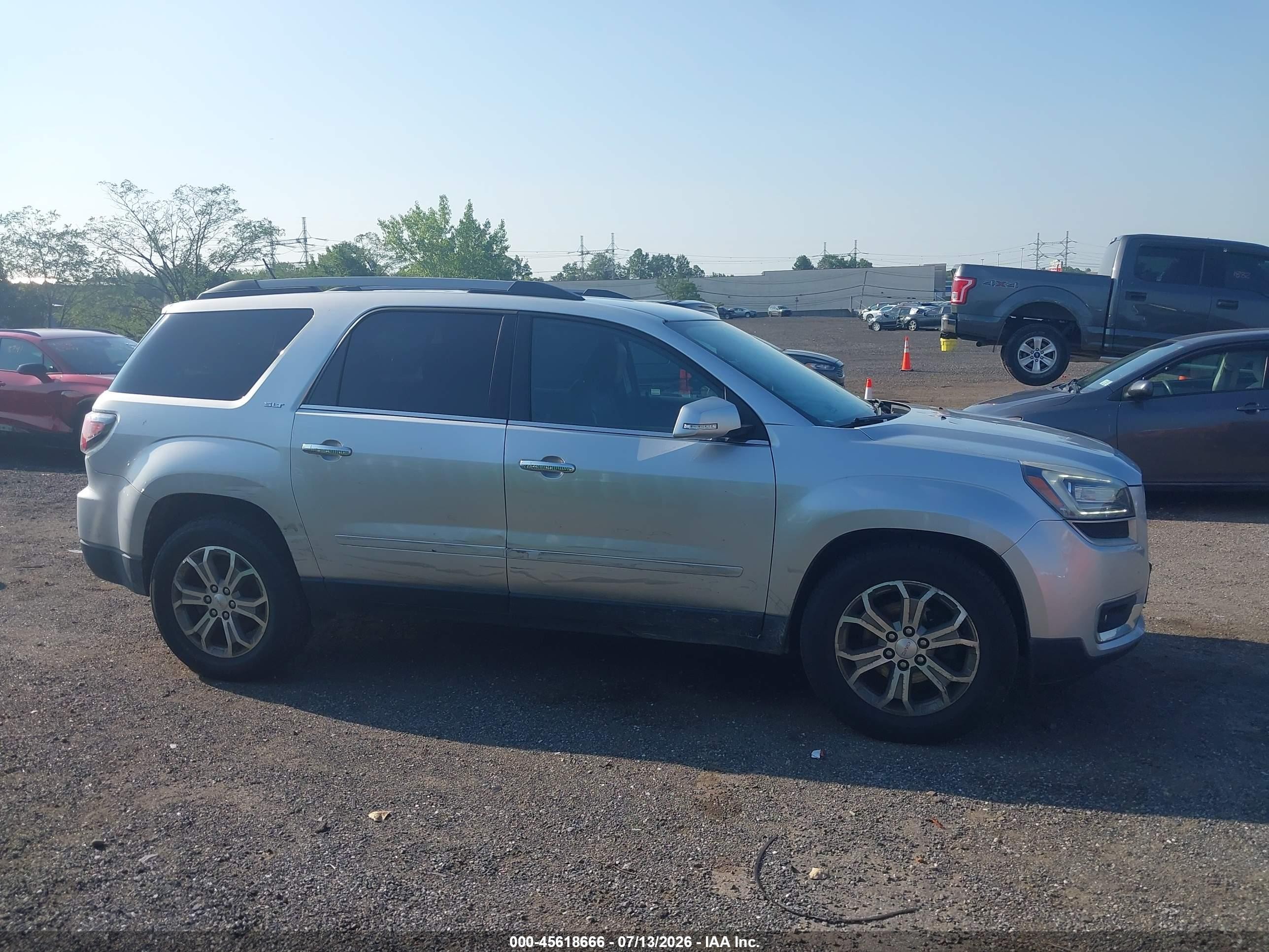 2015 Gmc Acadia Slt Silver vin: 1GKKVRKD1FJ123506
