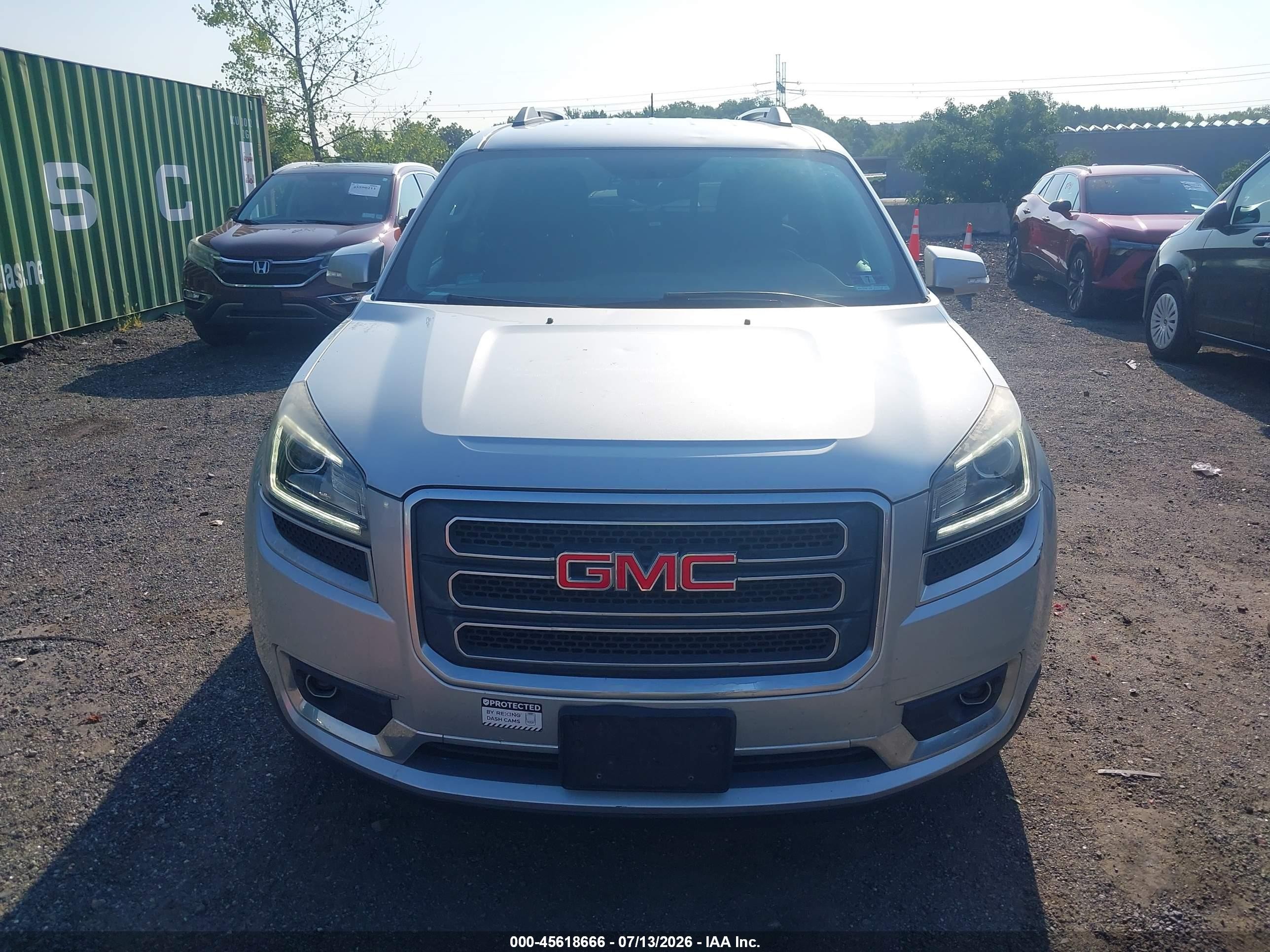 2015 Gmc Acadia Slt Silver vin: 1GKKVRKD1FJ123506