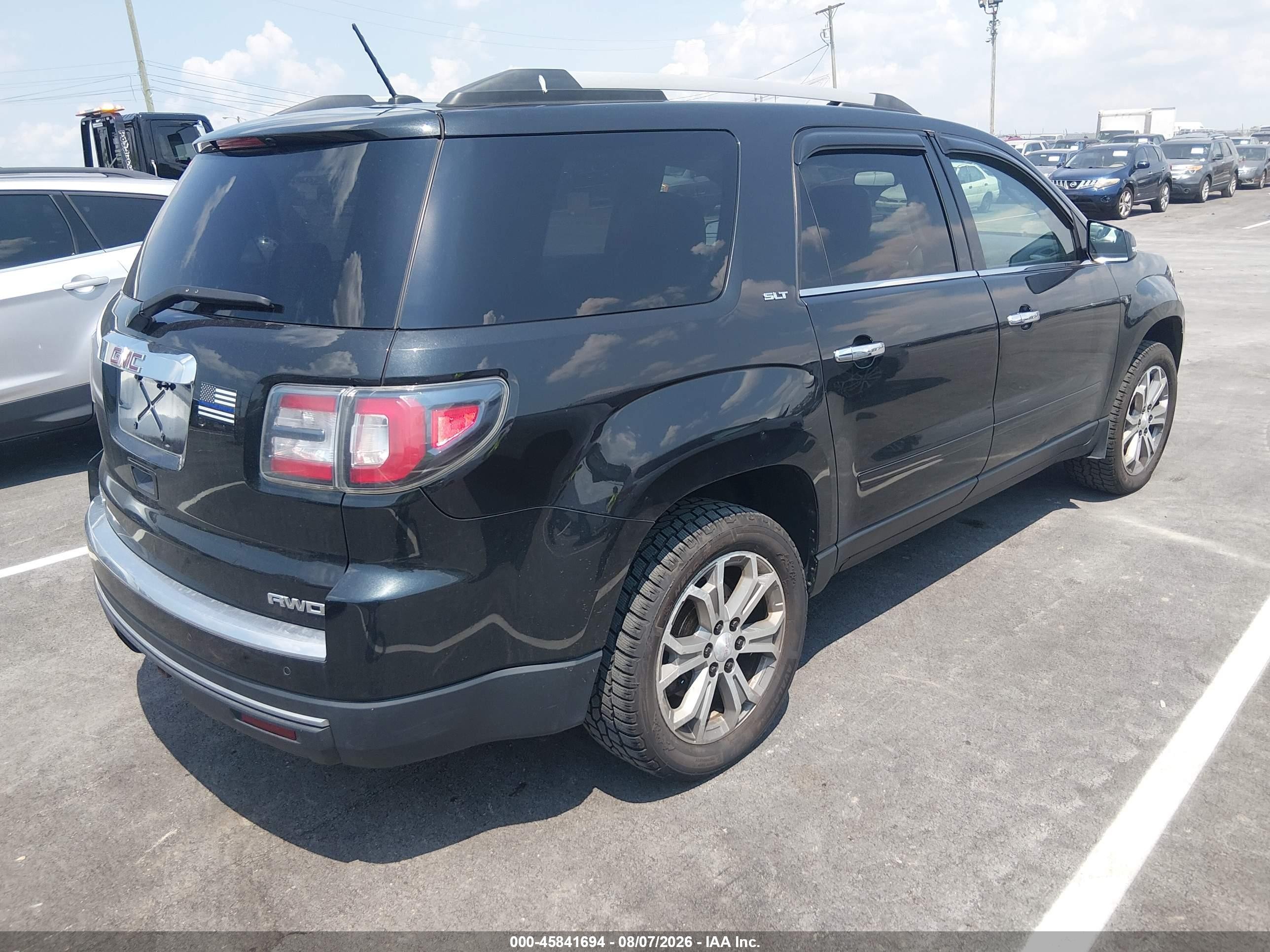 2015 Gmc Acadia Slt Черный vin: 1GKKVRKD1FJ213707