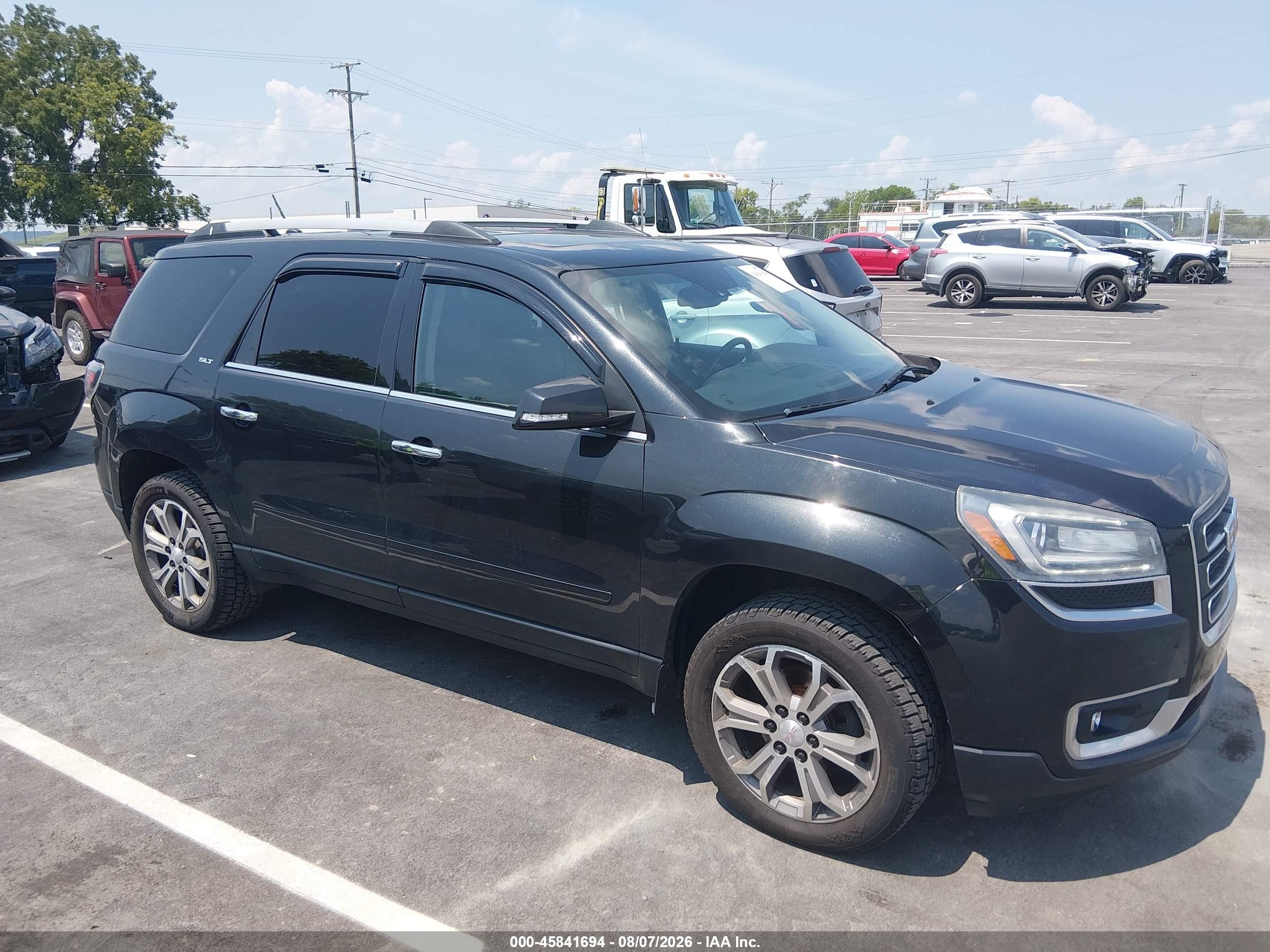 2015 Gmc Acadia Slt Черный vin: 1GKKVRKD1FJ213707