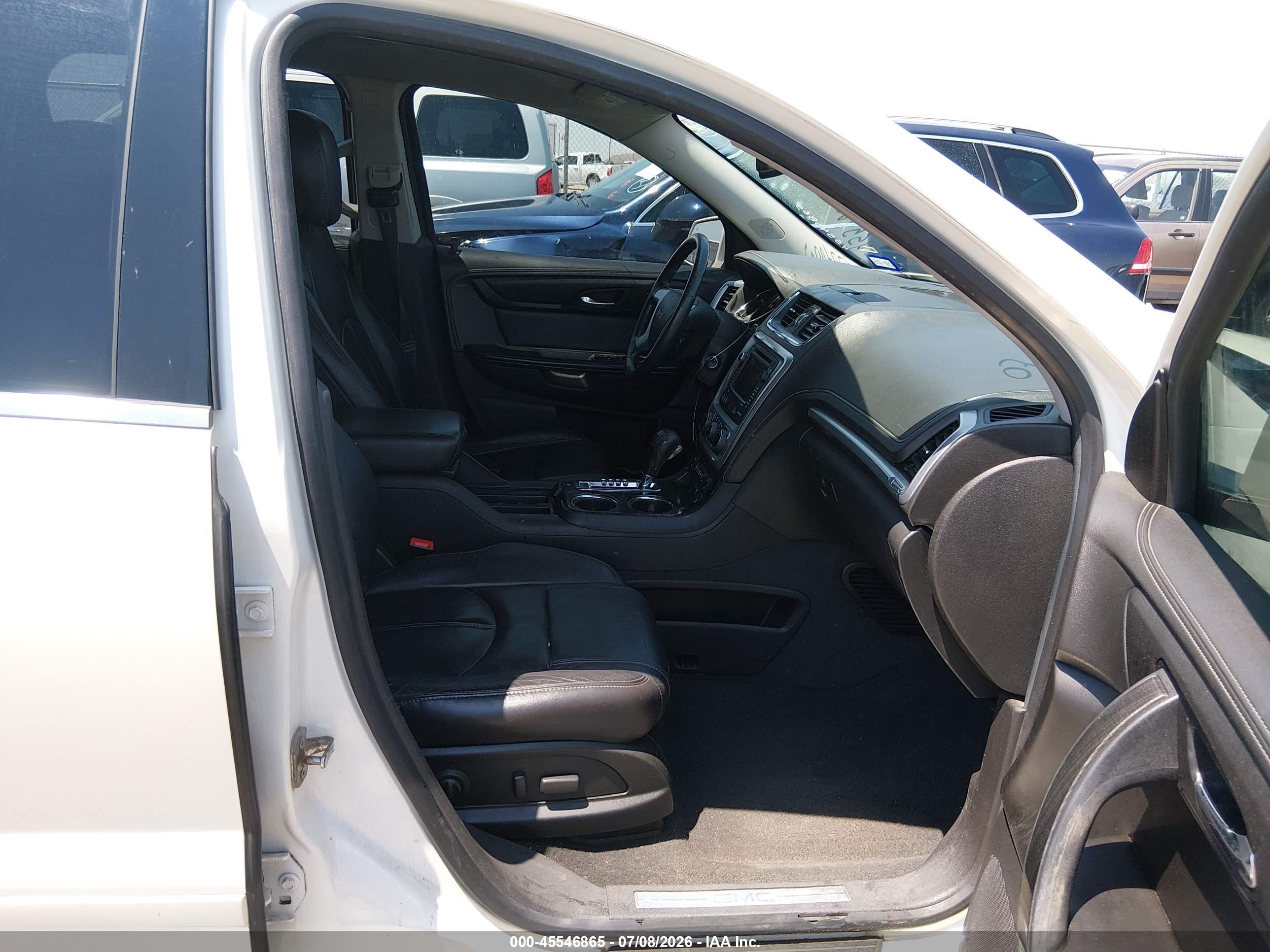 2015 Gmc Acadia Slt White vin: 1GKKVRKD1FJ281148