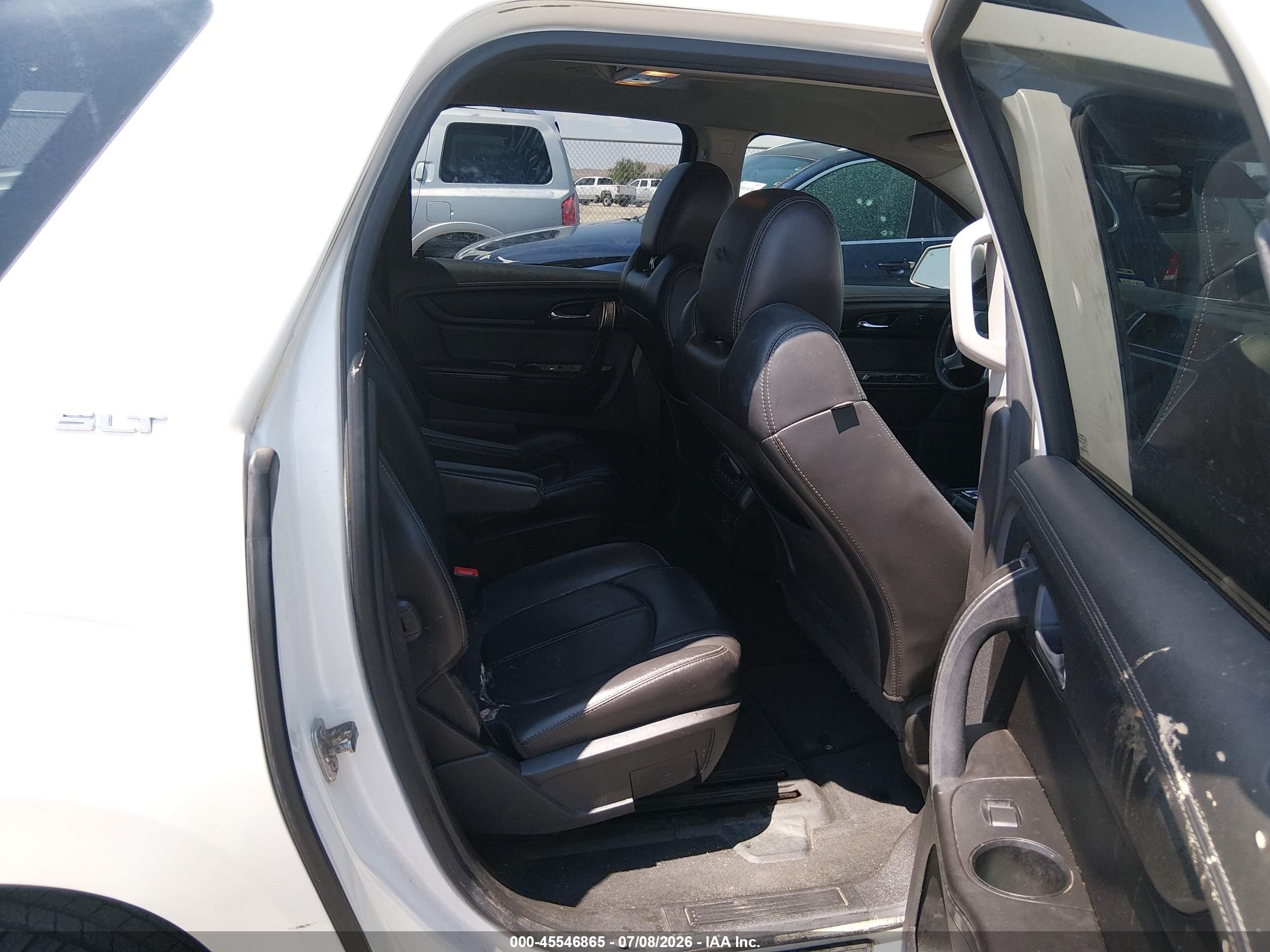 2015 Gmc Acadia Slt White vin: 1GKKVRKD1FJ281148