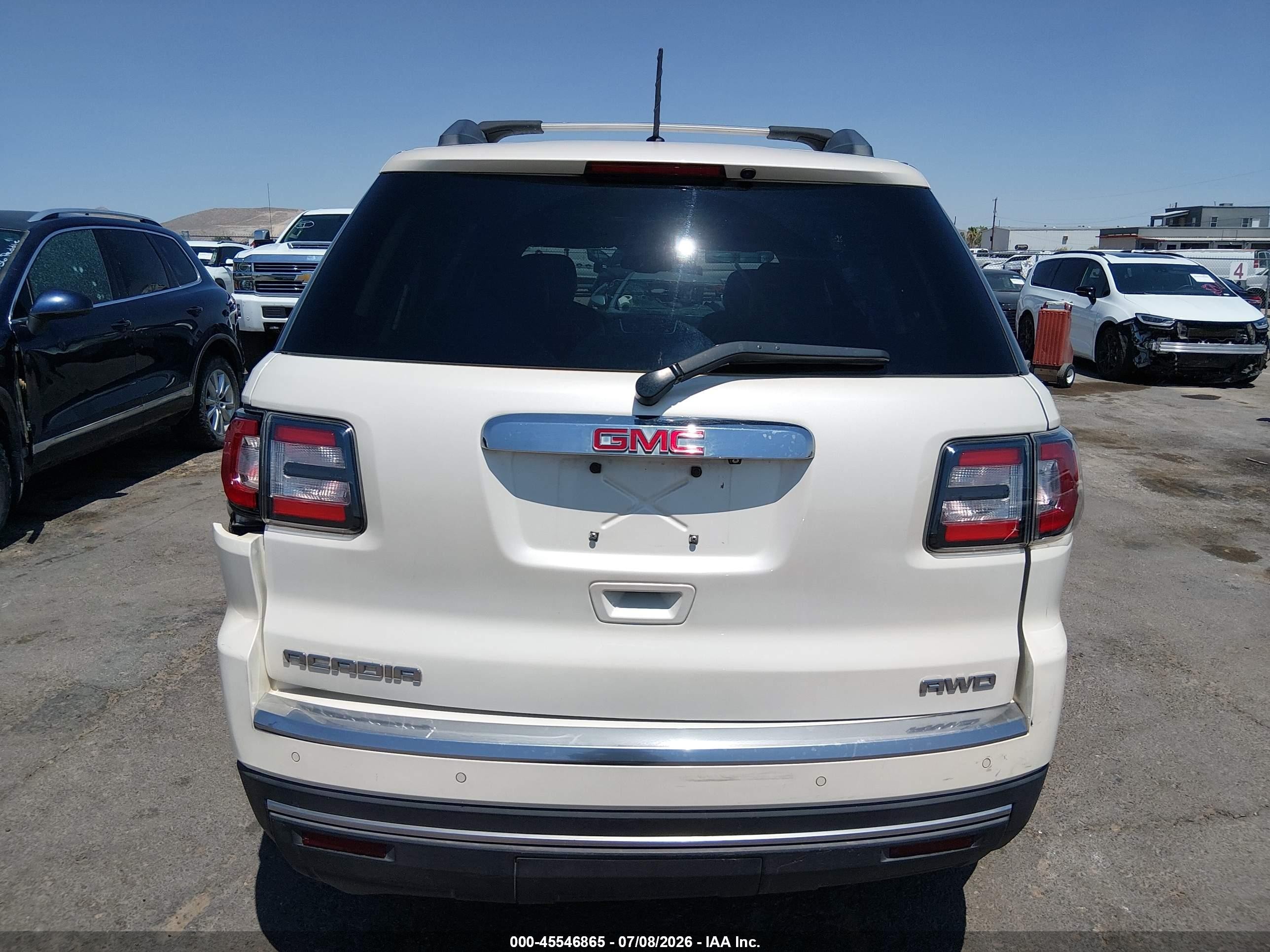 2015 Gmc Acadia Slt White vin: 1GKKVRKD1FJ281148