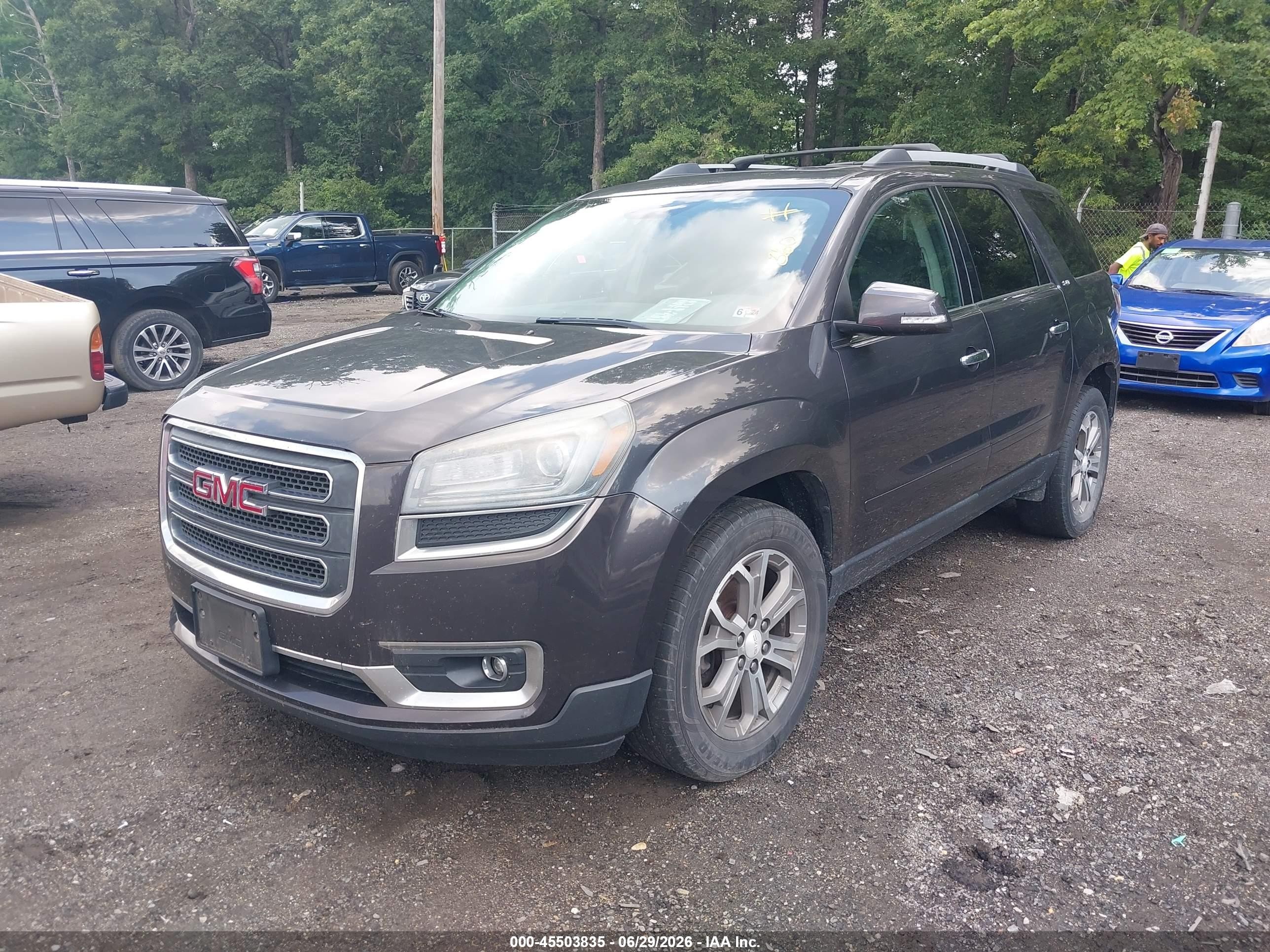 2015 Gmc Acadia Slt Серый vin: 1GKKVRKD1FJ290108