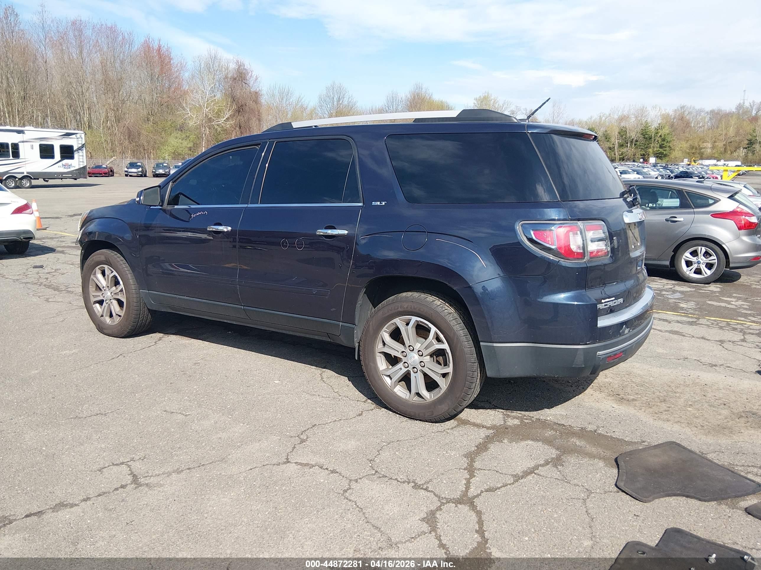 2016 Gmc Acadia Slt-1 Blue vin: 1GKKVRKD1GJ160704