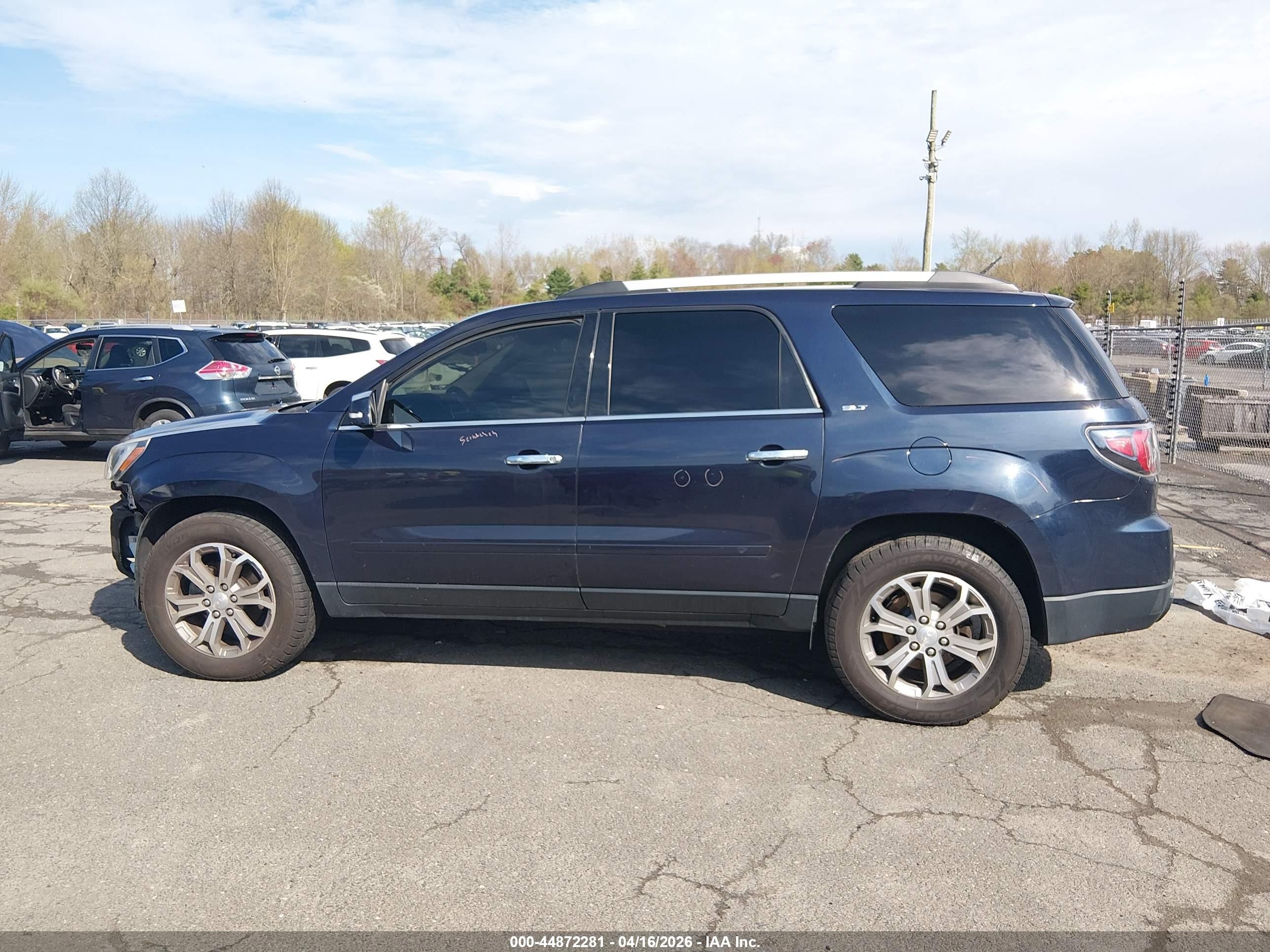 2016 Gmc Acadia Slt-1 Blue vin: 1GKKVRKD1GJ160704