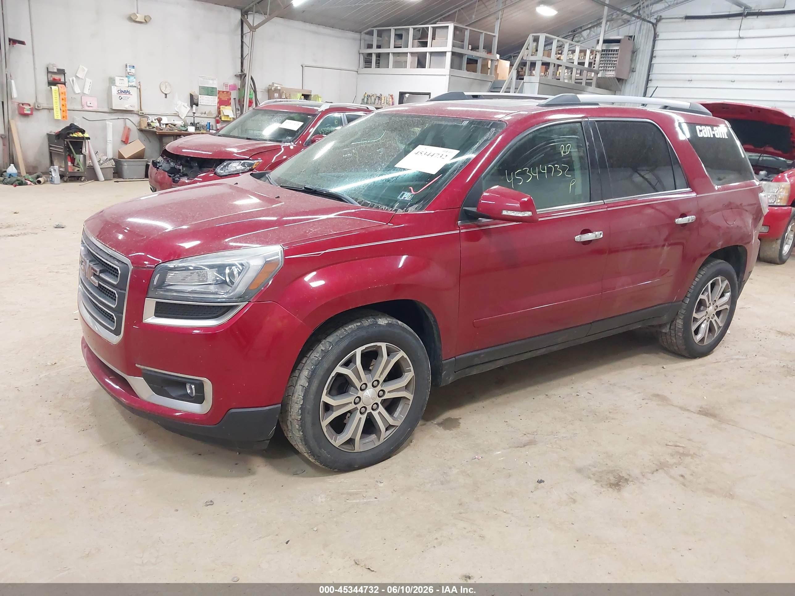 2013 Gmc Acadia Slt-1 Red vin: 1GKKVRKD2DJ202440