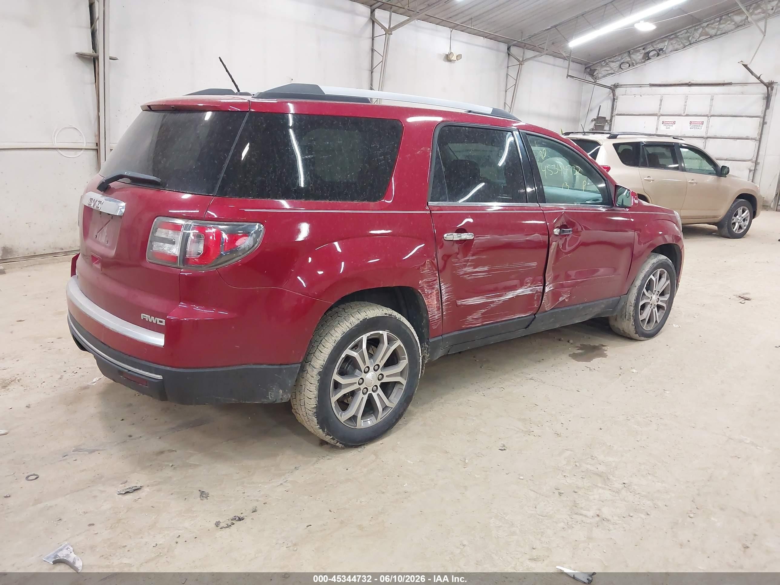 2013 Gmc Acadia Slt-1 Red vin: 1GKKVRKD2DJ202440
