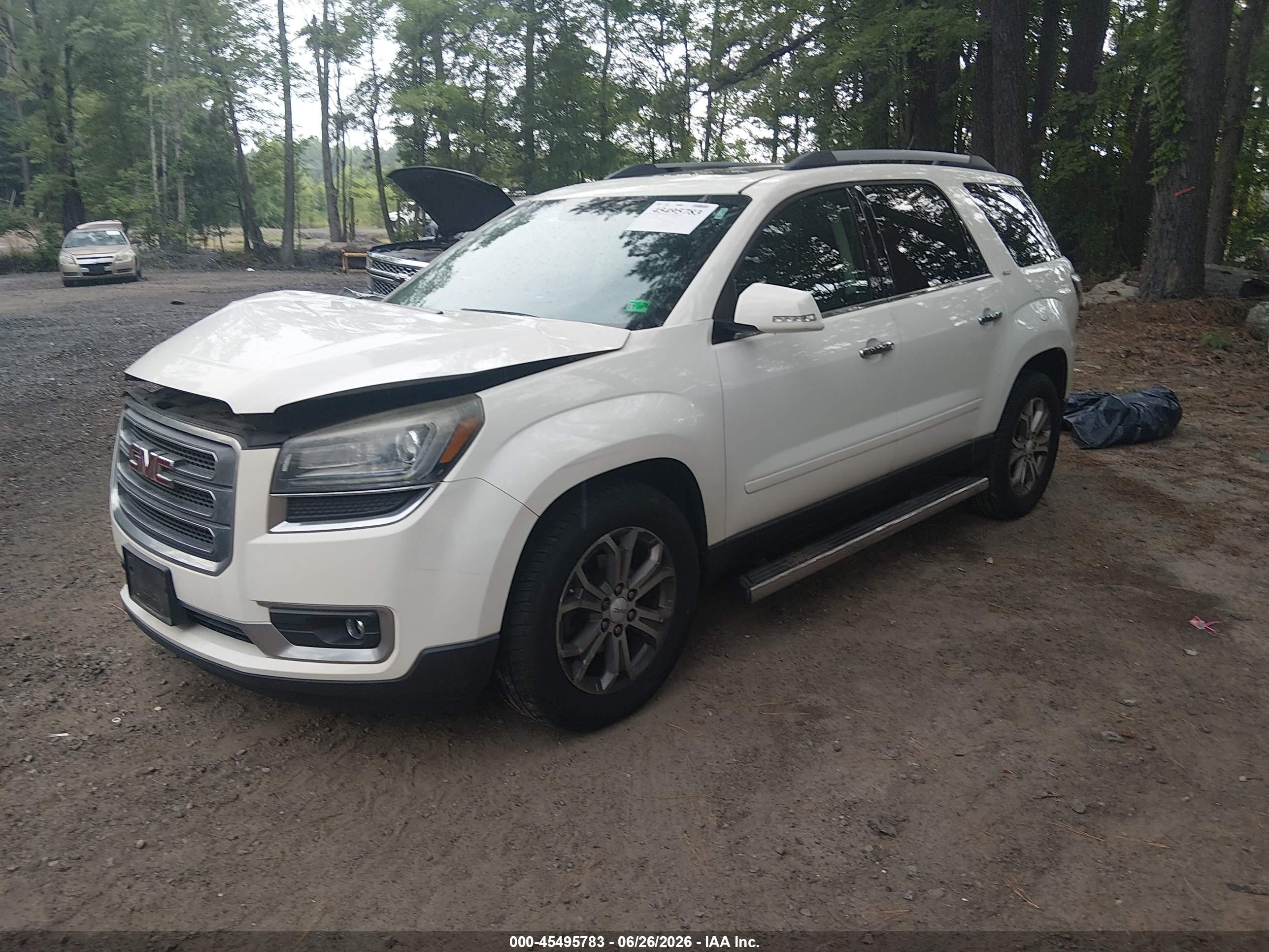 2015 Gmc Acadia Slt Белый vin: 1GKKVRKD2FJ236350