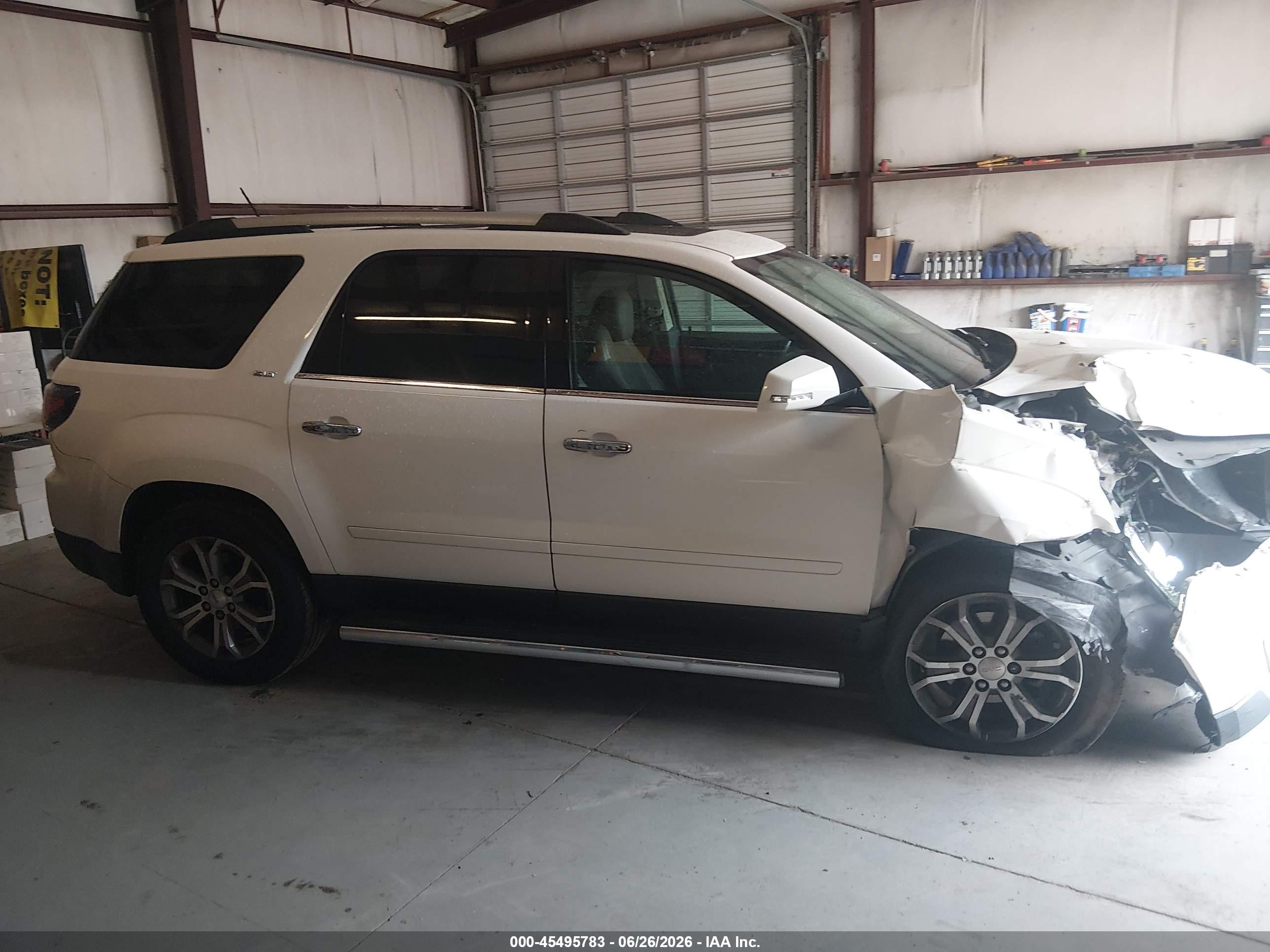 2015 Gmc Acadia Slt Белый vin: 1GKKVRKD2FJ236350