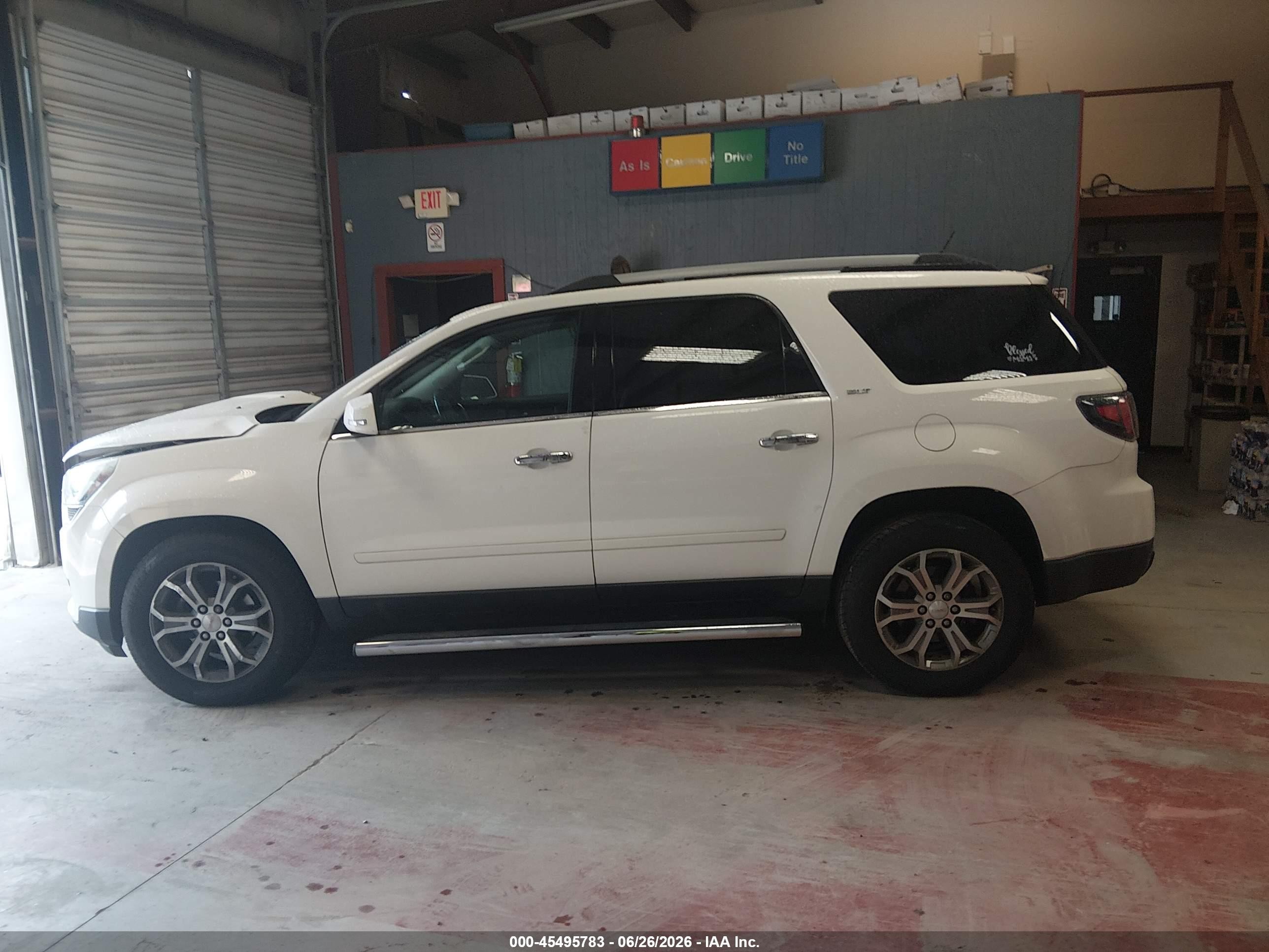 2015 Gmc Acadia Slt Белый vin: 1GKKVRKD2FJ236350
