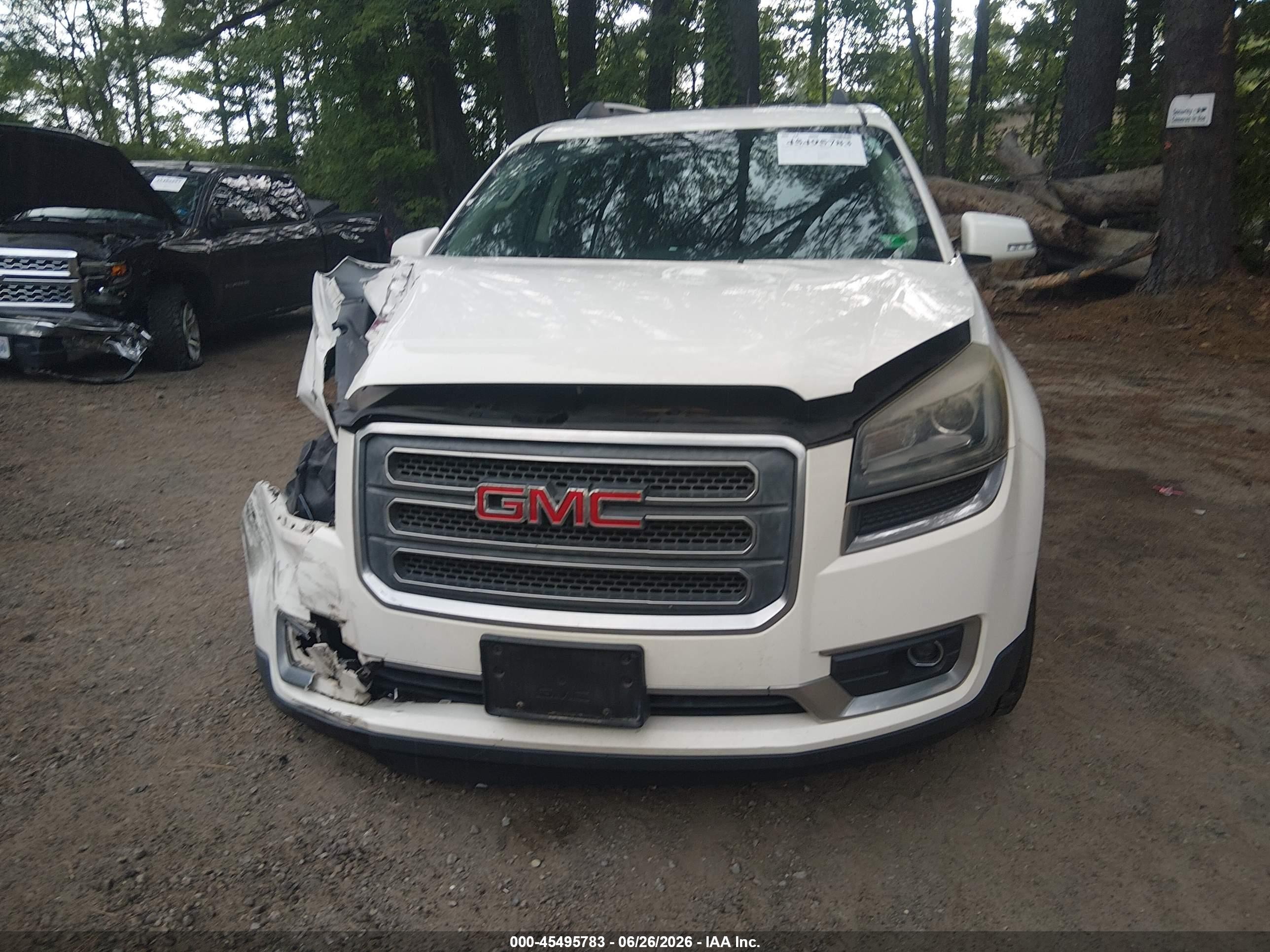2015 Gmc Acadia Slt Белый vin: 1GKKVRKD2FJ236350