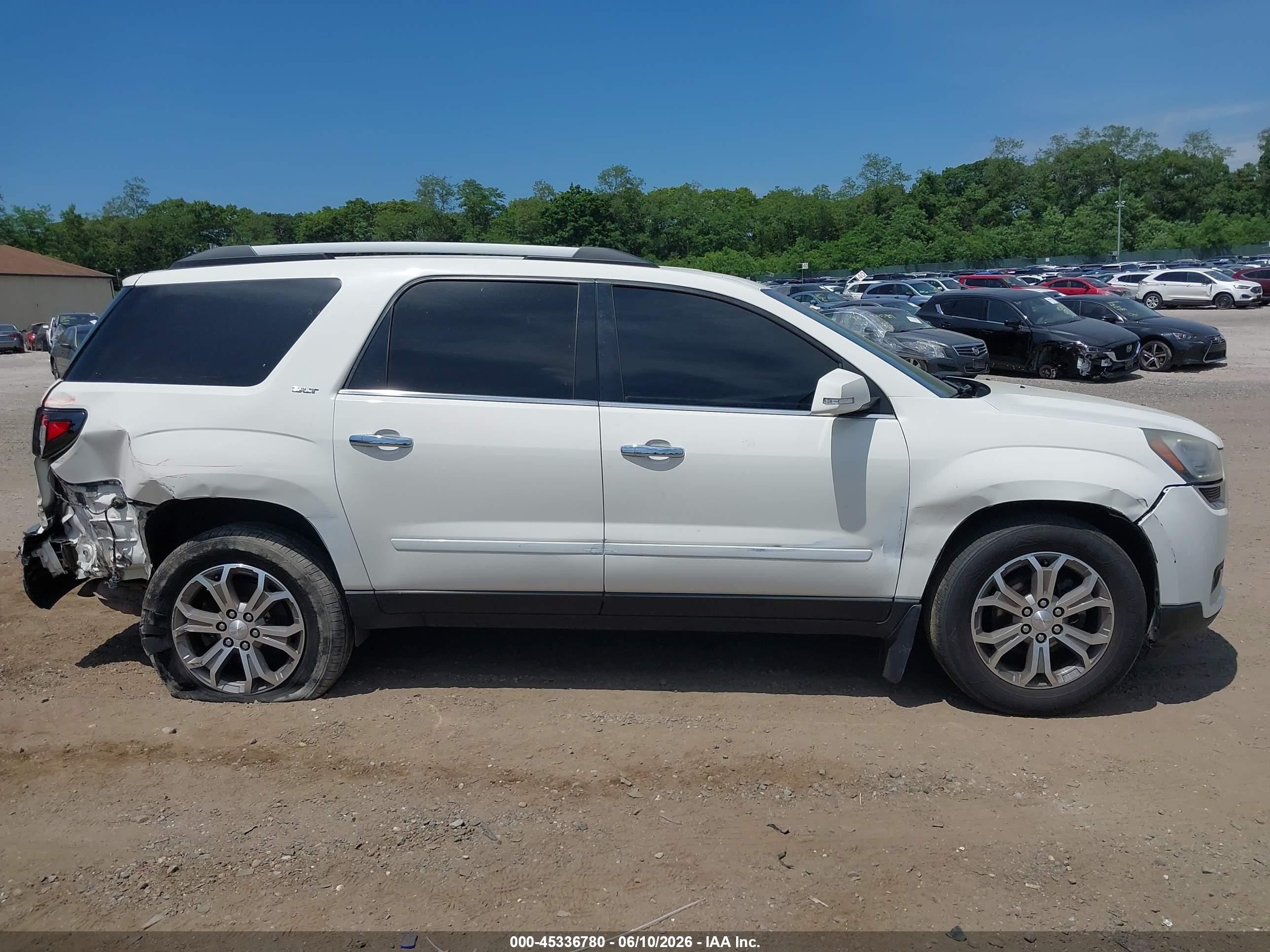 2015 Gmc Acadia Slt-1 White vin: 1GKKVRKD2FJ264150