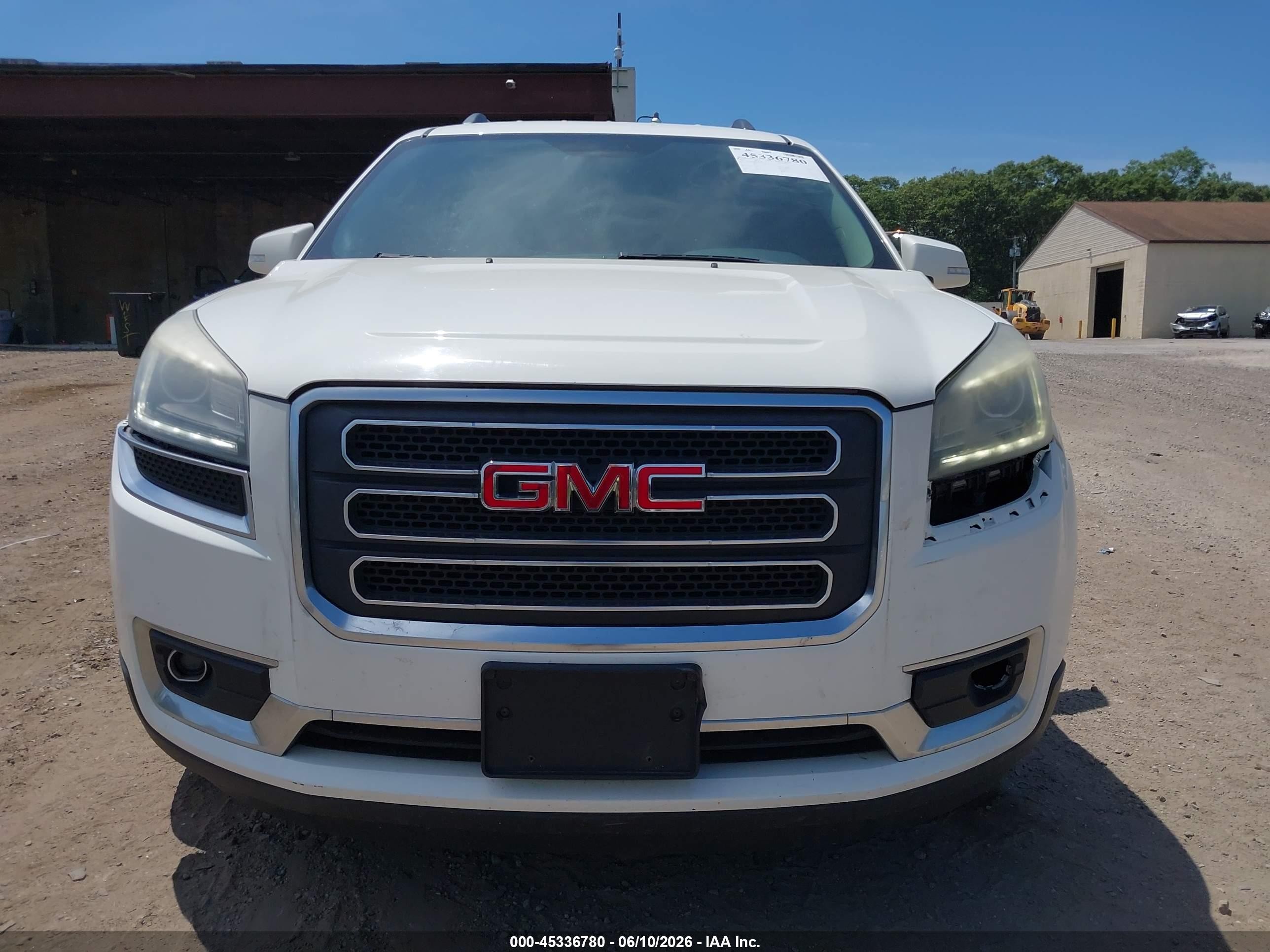 2015 Gmc Acadia Slt-1 White vin: 1GKKVRKD2FJ264150