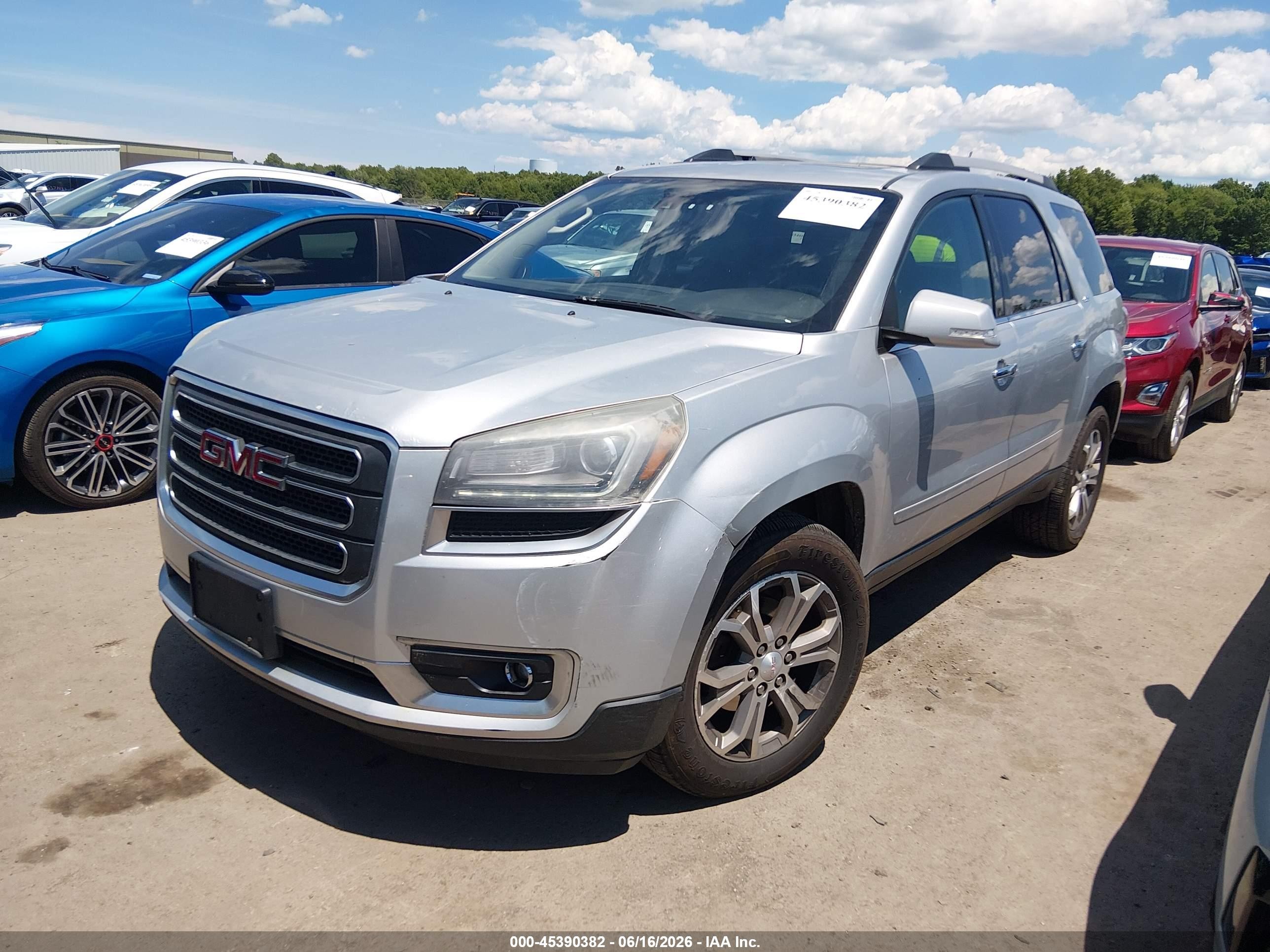 2015 Gmc Acadia Slt-1 Silver vin: 1GKKVRKD2FJ310527