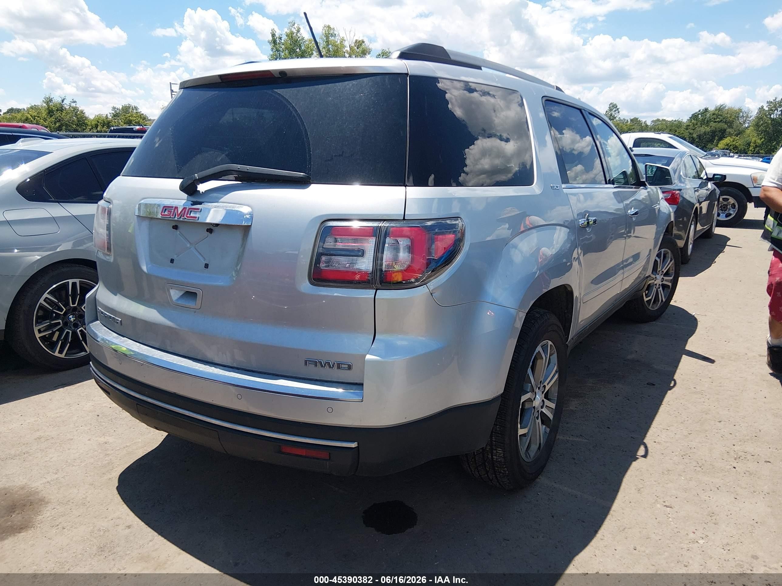 2015 Gmc Acadia Slt-1 Silver vin: 1GKKVRKD2FJ310527