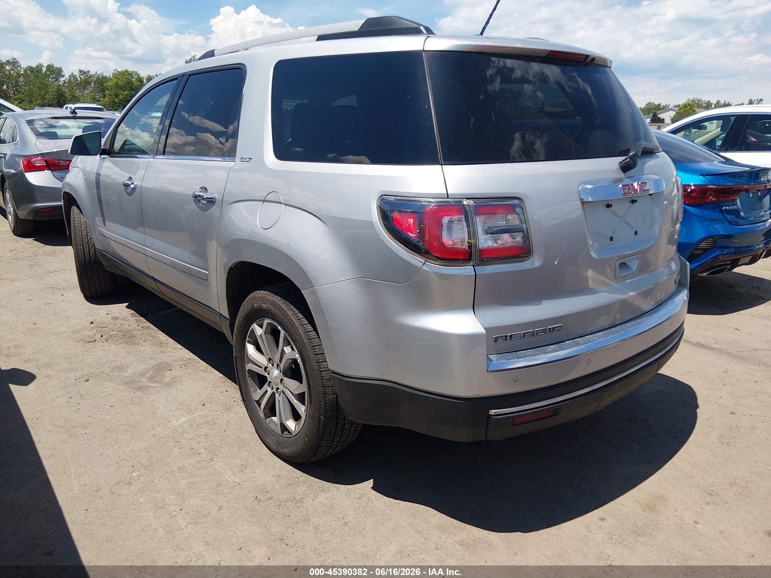 2015 Gmc Acadia Slt-1 Silver vin: 1GKKVRKD2FJ310527