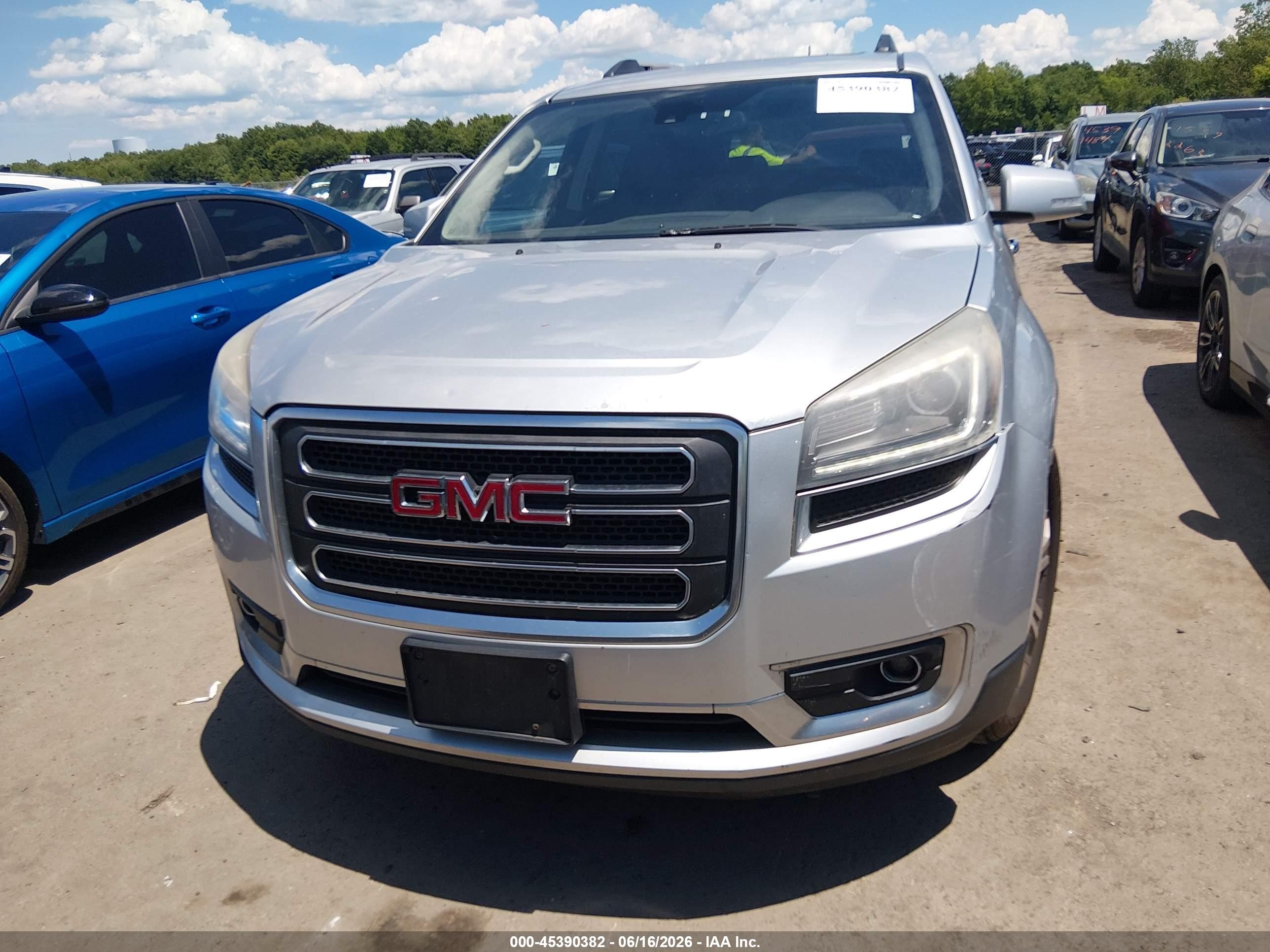 2015 Gmc Acadia Slt-1 Silver vin: 1GKKVRKD2FJ310527