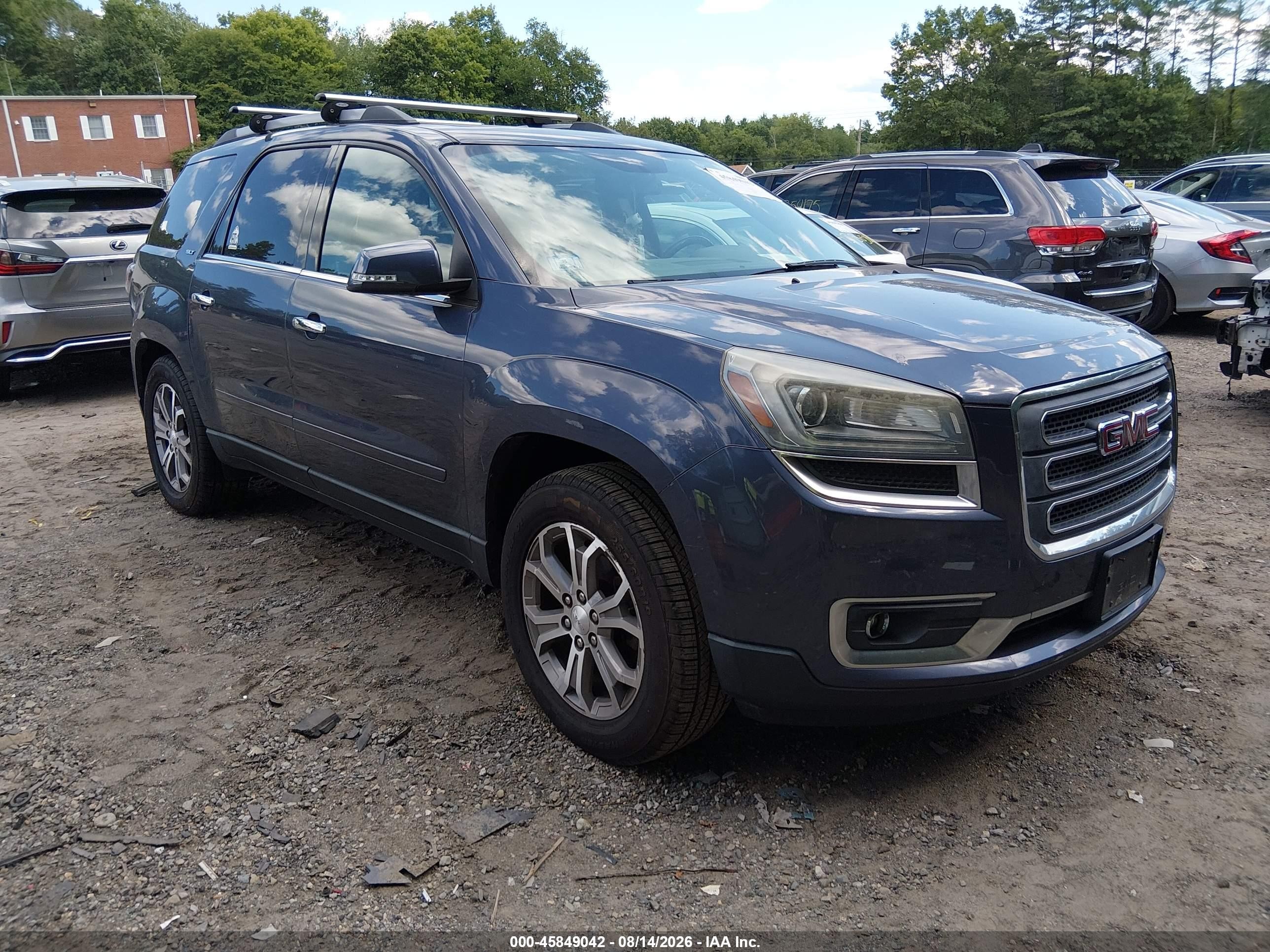 2013 Gmc Acadia Slt-1 Blue vin: 1GKKVRKD3DJ167312