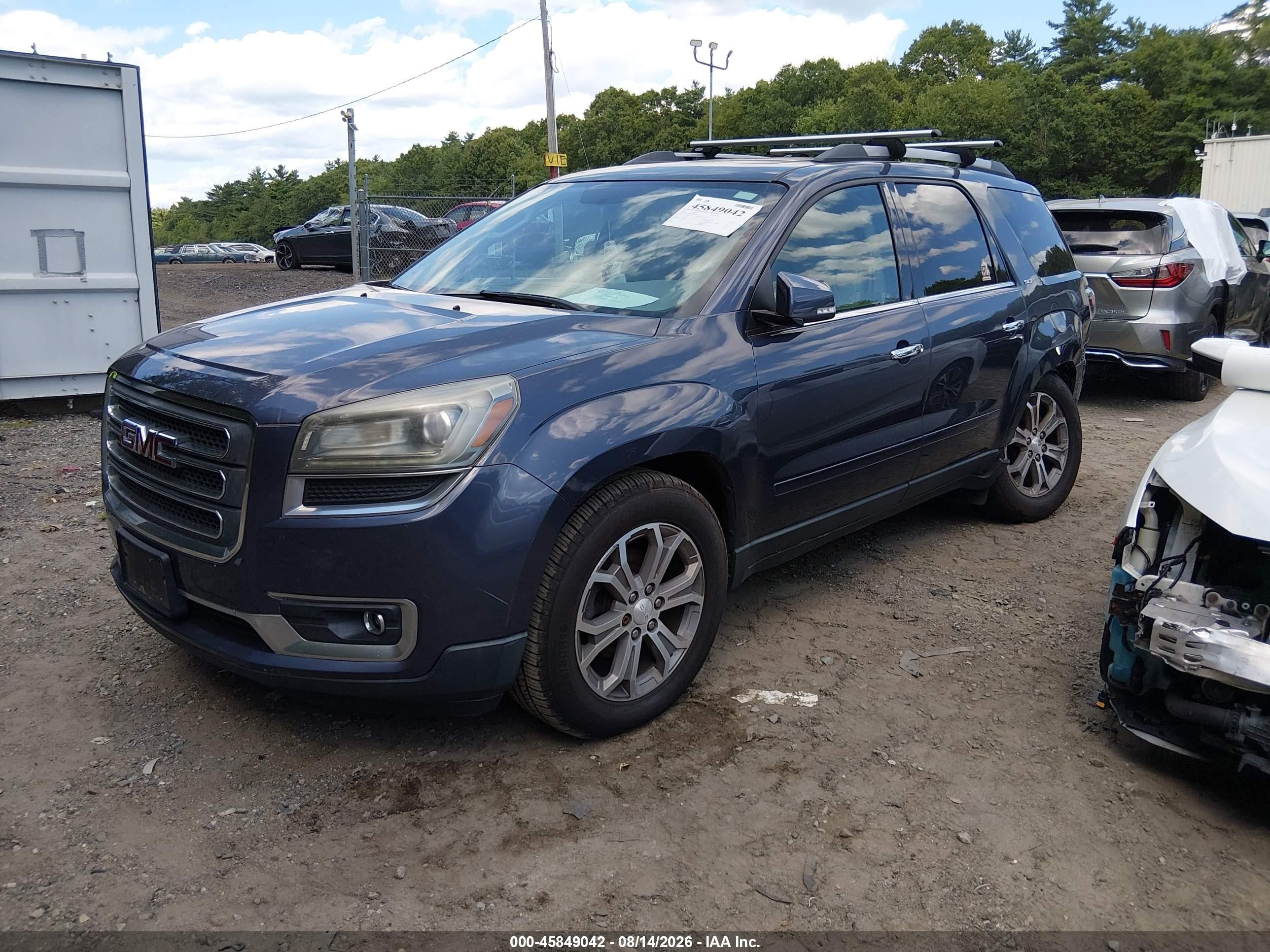 2013 Gmc Acadia Slt-1 Blue vin: 1GKKVRKD3DJ167312