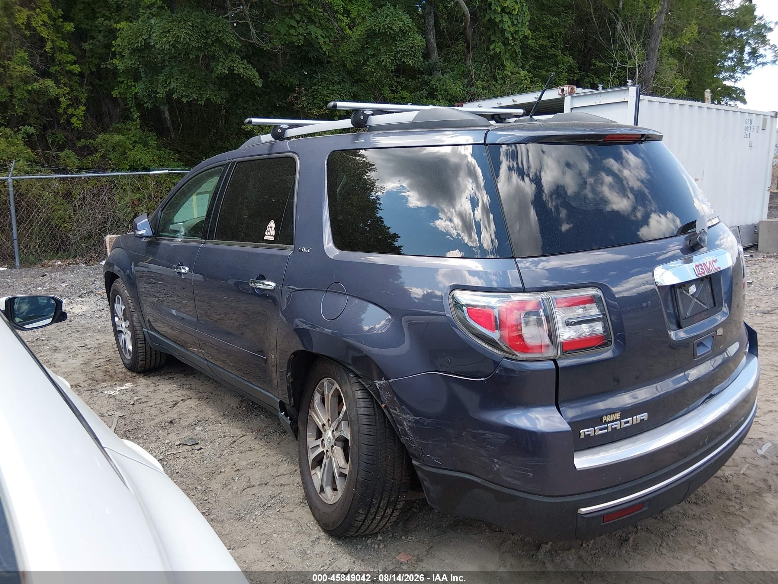 2013 Gmc Acadia Slt-1 Blue vin: 1GKKVRKD3DJ167312