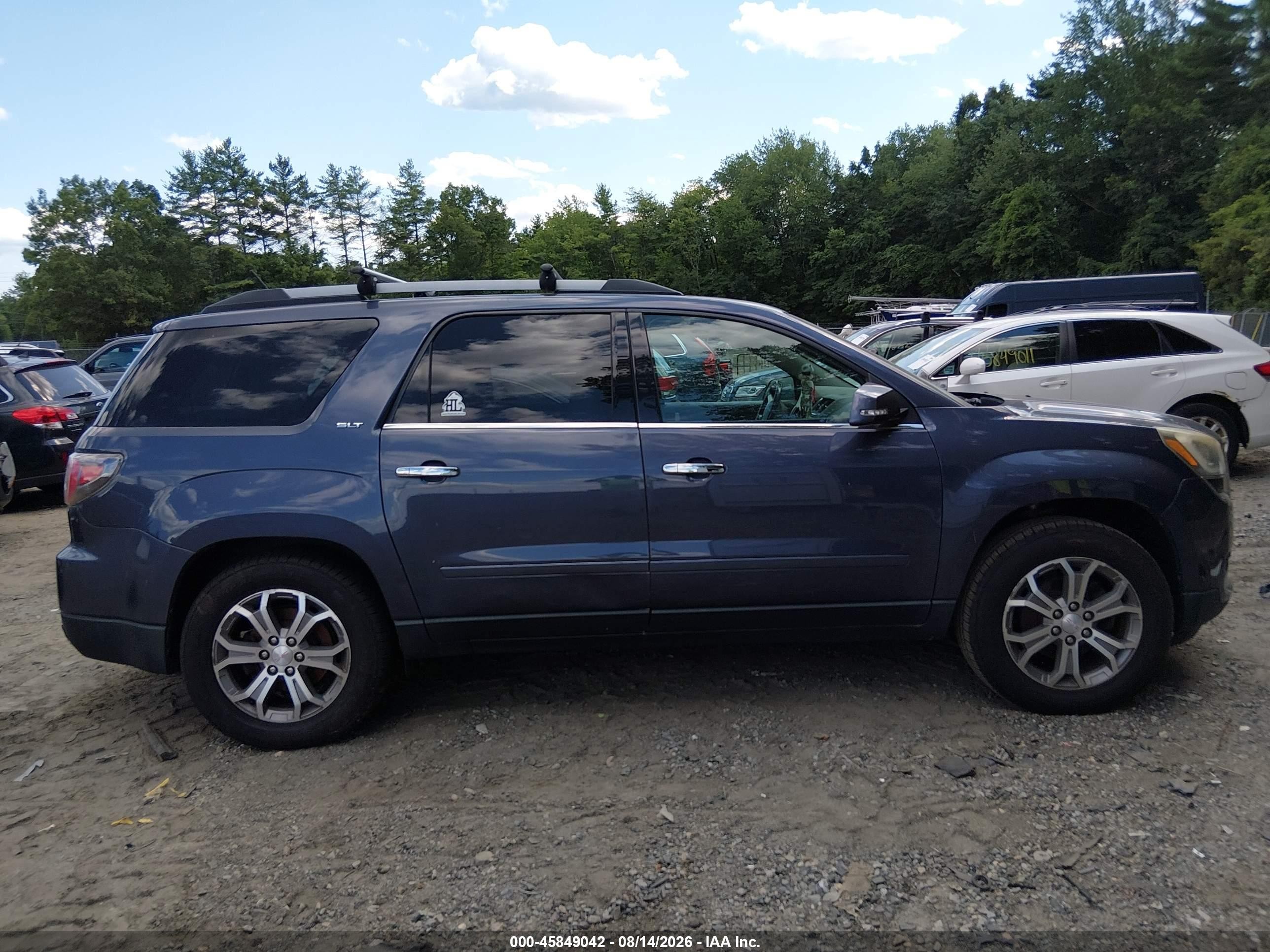 2013 Gmc Acadia Slt-1 Blue vin: 1GKKVRKD3DJ167312