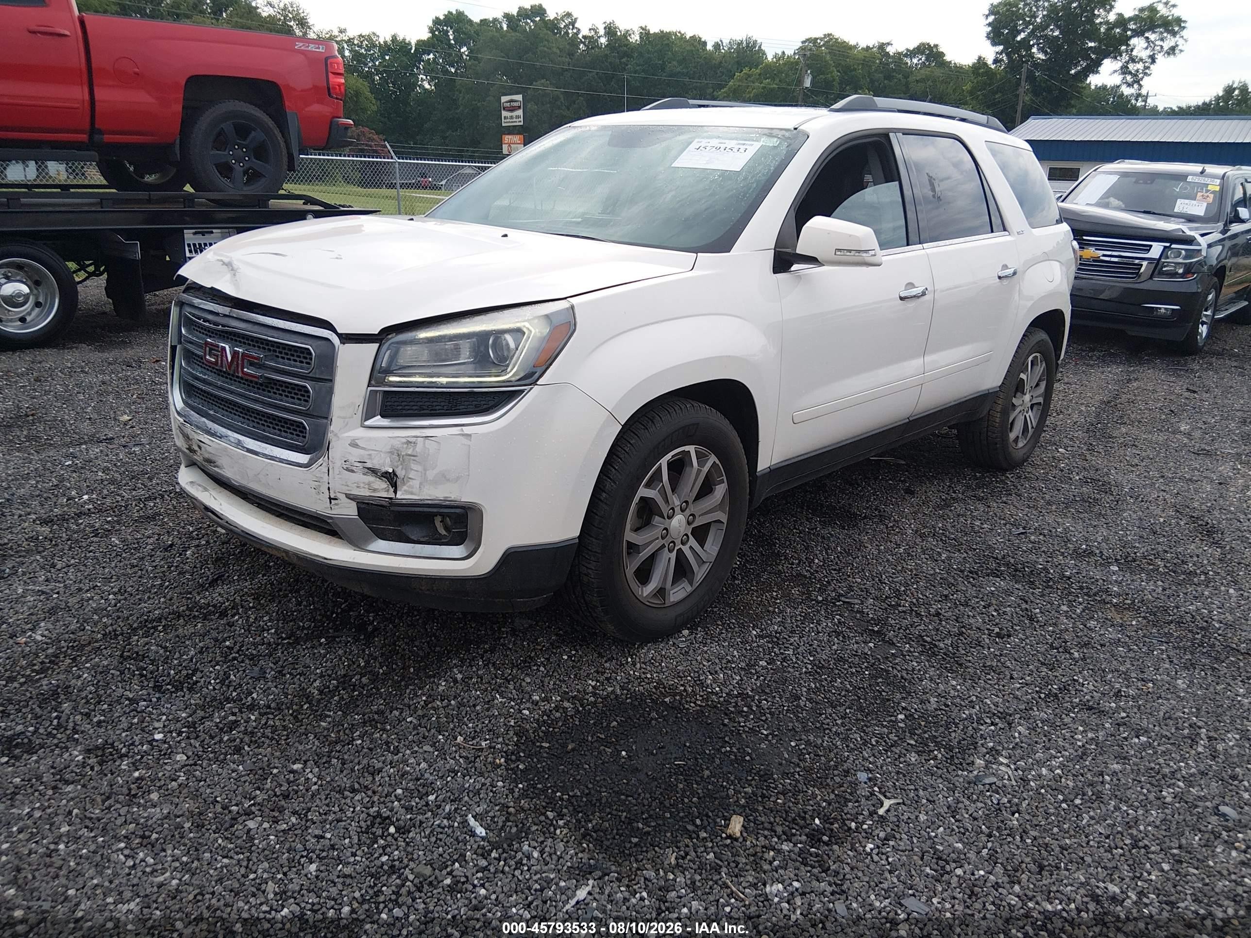 2013 Gmc Acadia Slt-1 Белый vin: 1GKKVRKD3DJ219022