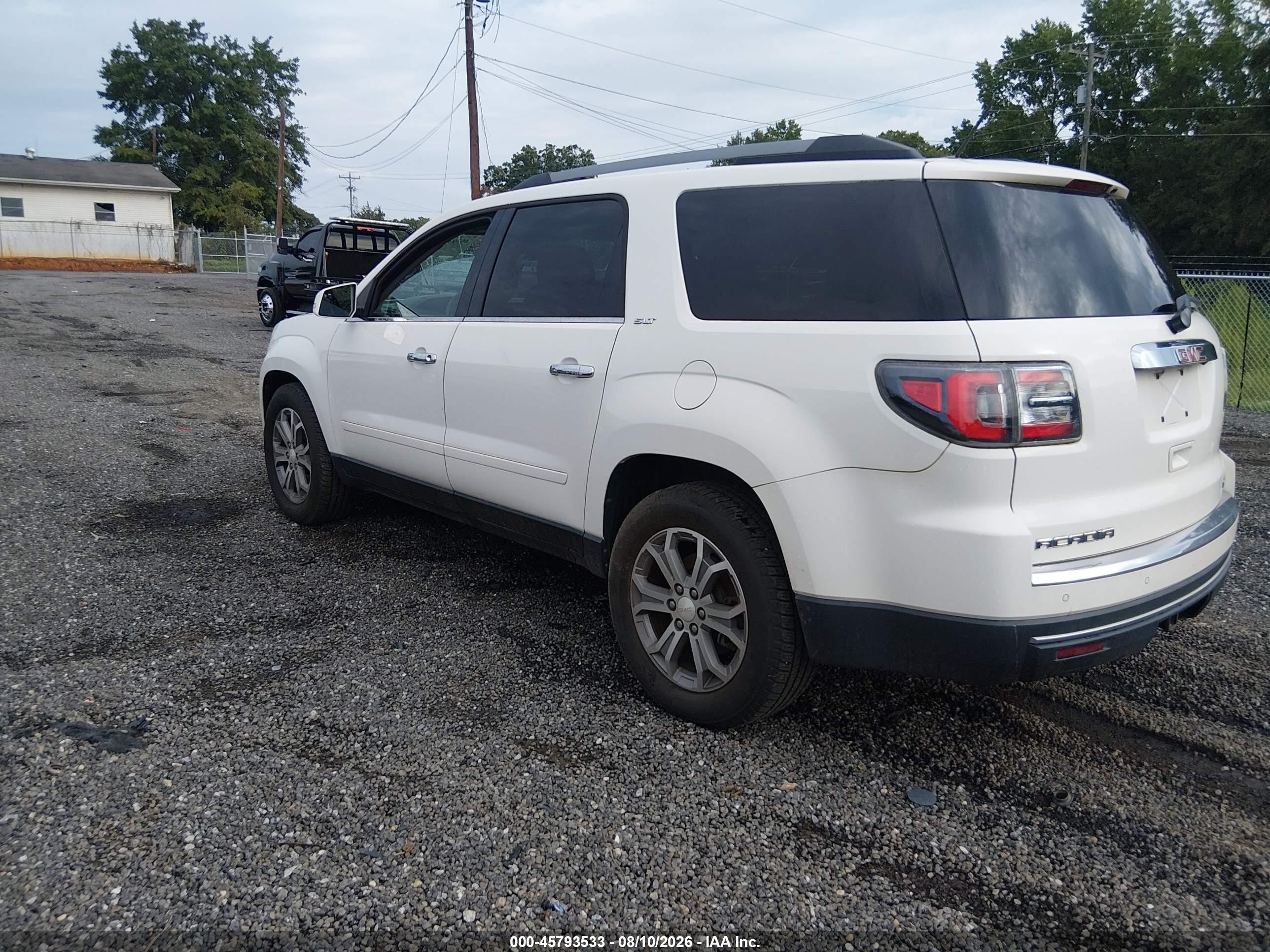 2013 Gmc Acadia Slt-1 Белый vin: 1GKKVRKD3DJ219022