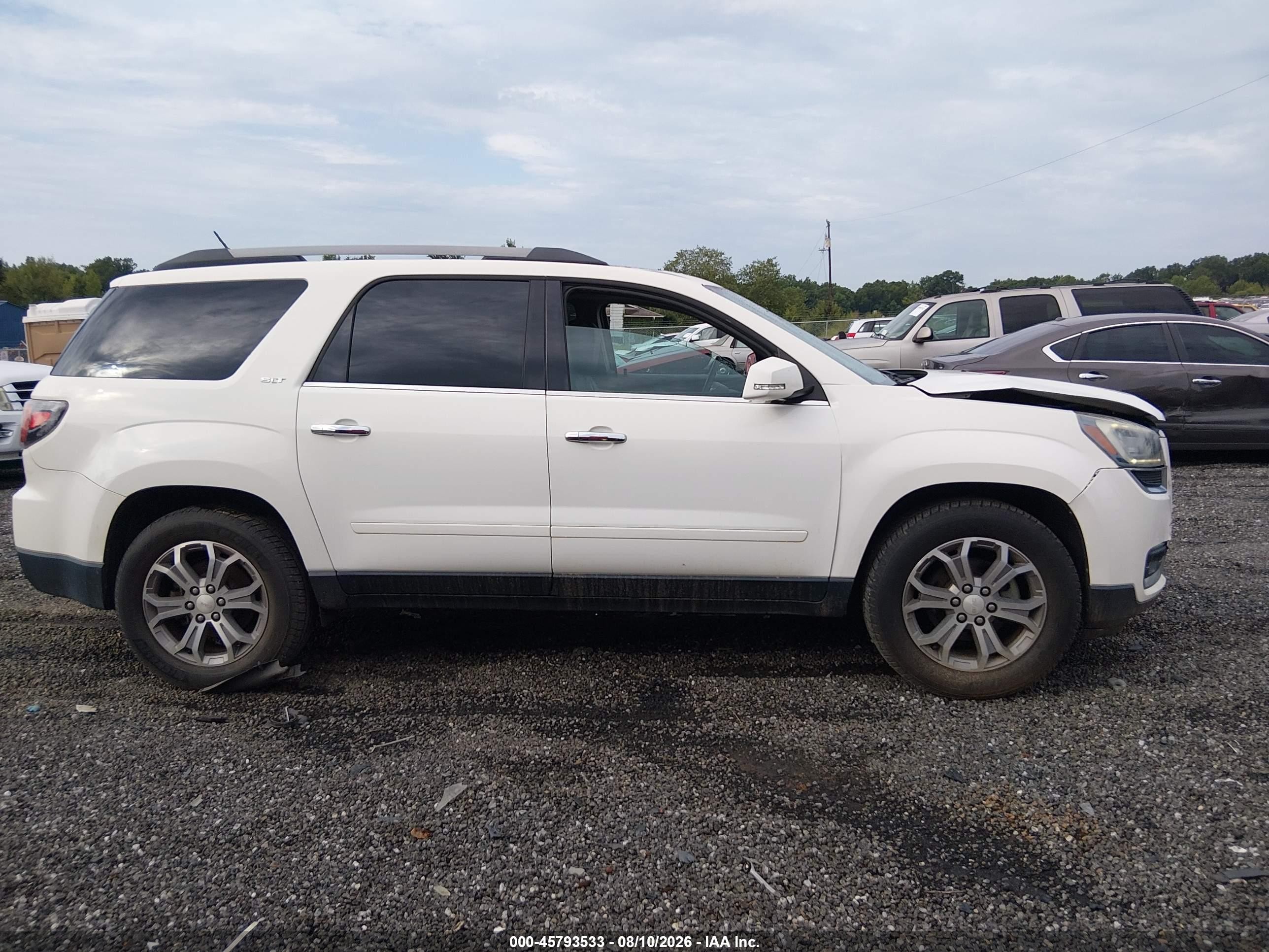 2013 Gmc Acadia Slt-1 Белый vin: 1GKKVRKD3DJ219022