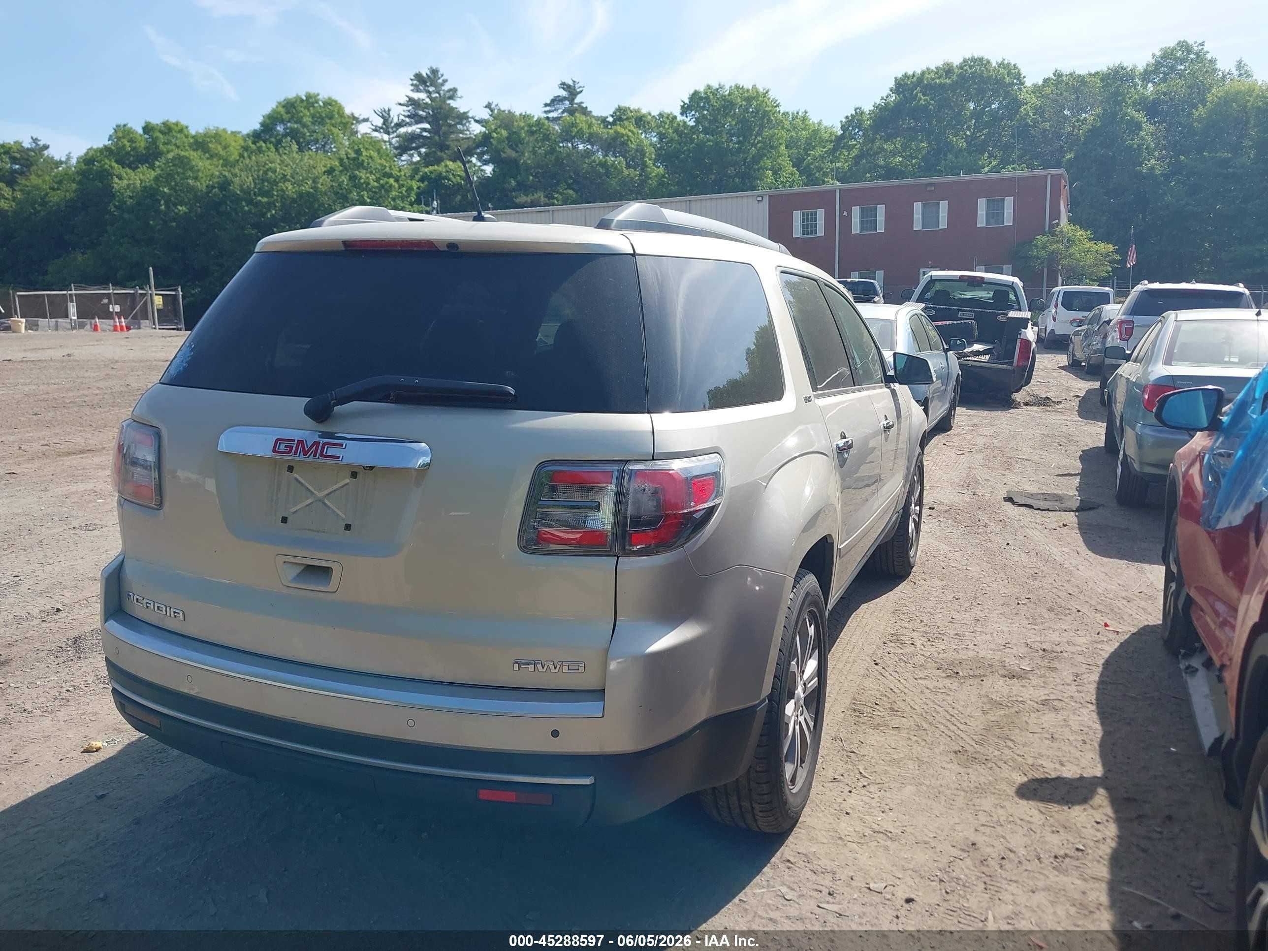 2013 Gmc Acadia Slt-1 Beige vin: 1GKKVRKD3DJ264168