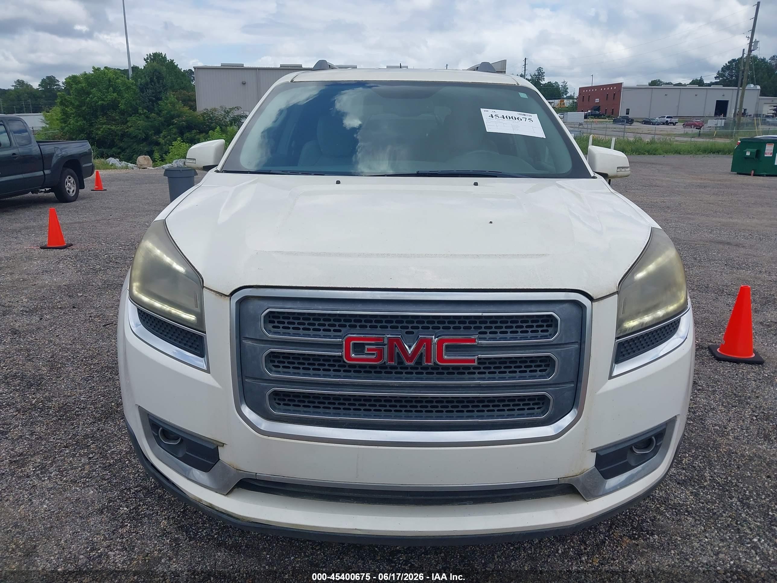 2015 Gmc Acadia Slt-1 White vin: 1GKKVRKD3FJ168365
