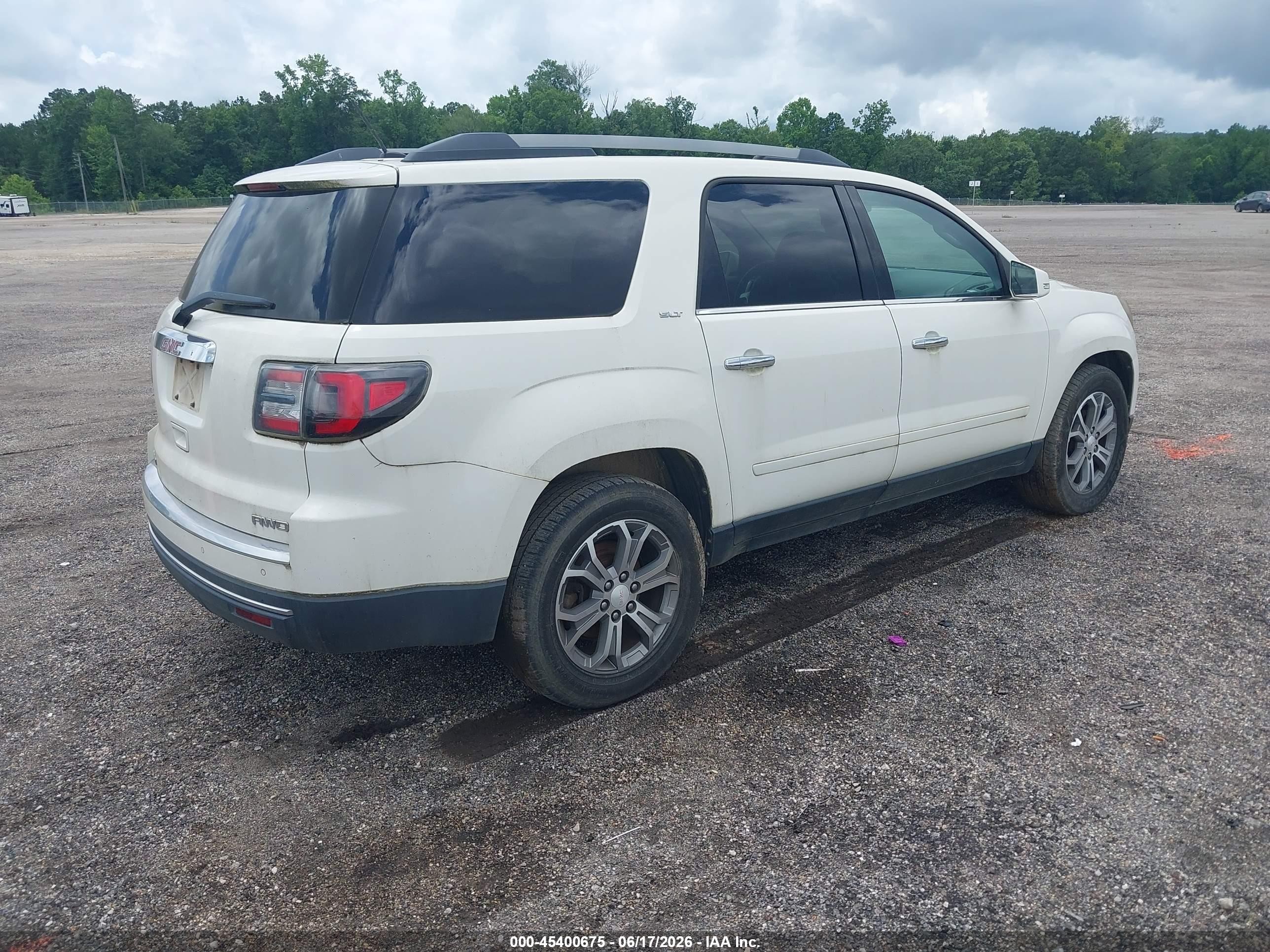 2015 Gmc Acadia Slt-1 White vin: 1GKKVRKD3FJ168365
