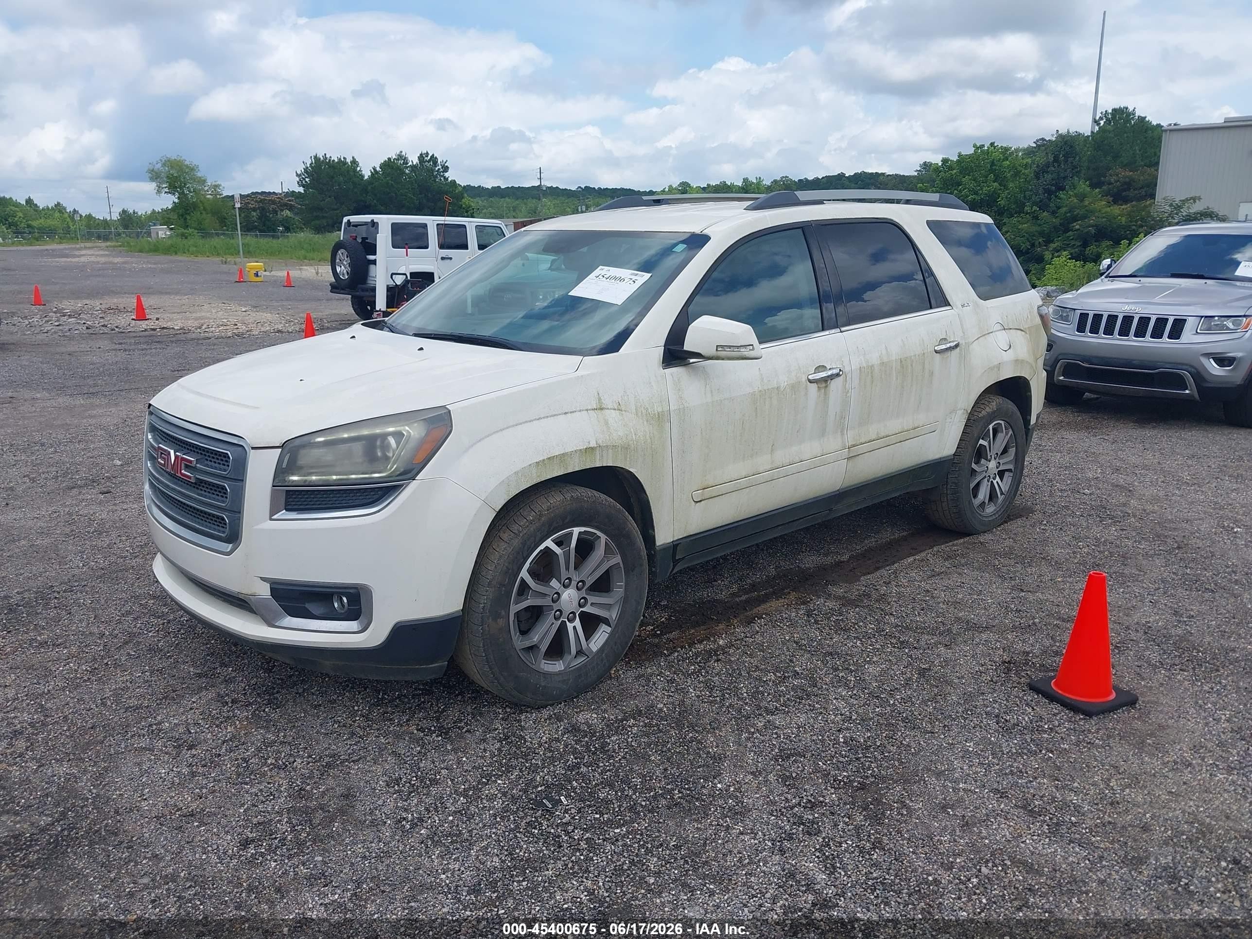 2015 Gmc Acadia Slt-1 White vin: 1GKKVRKD3FJ168365