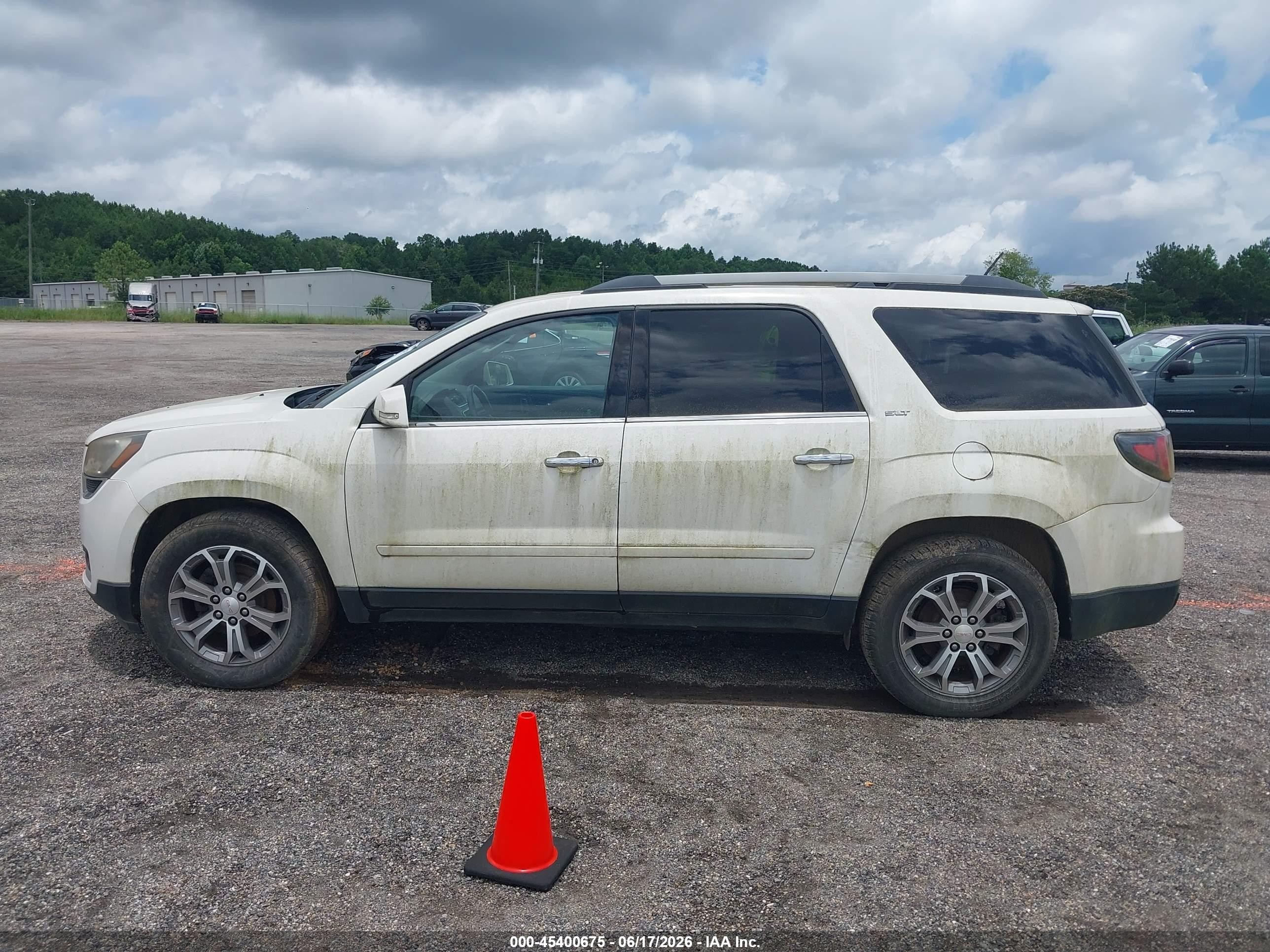 2015 Gmc Acadia Slt-1 White vin: 1GKKVRKD3FJ168365
