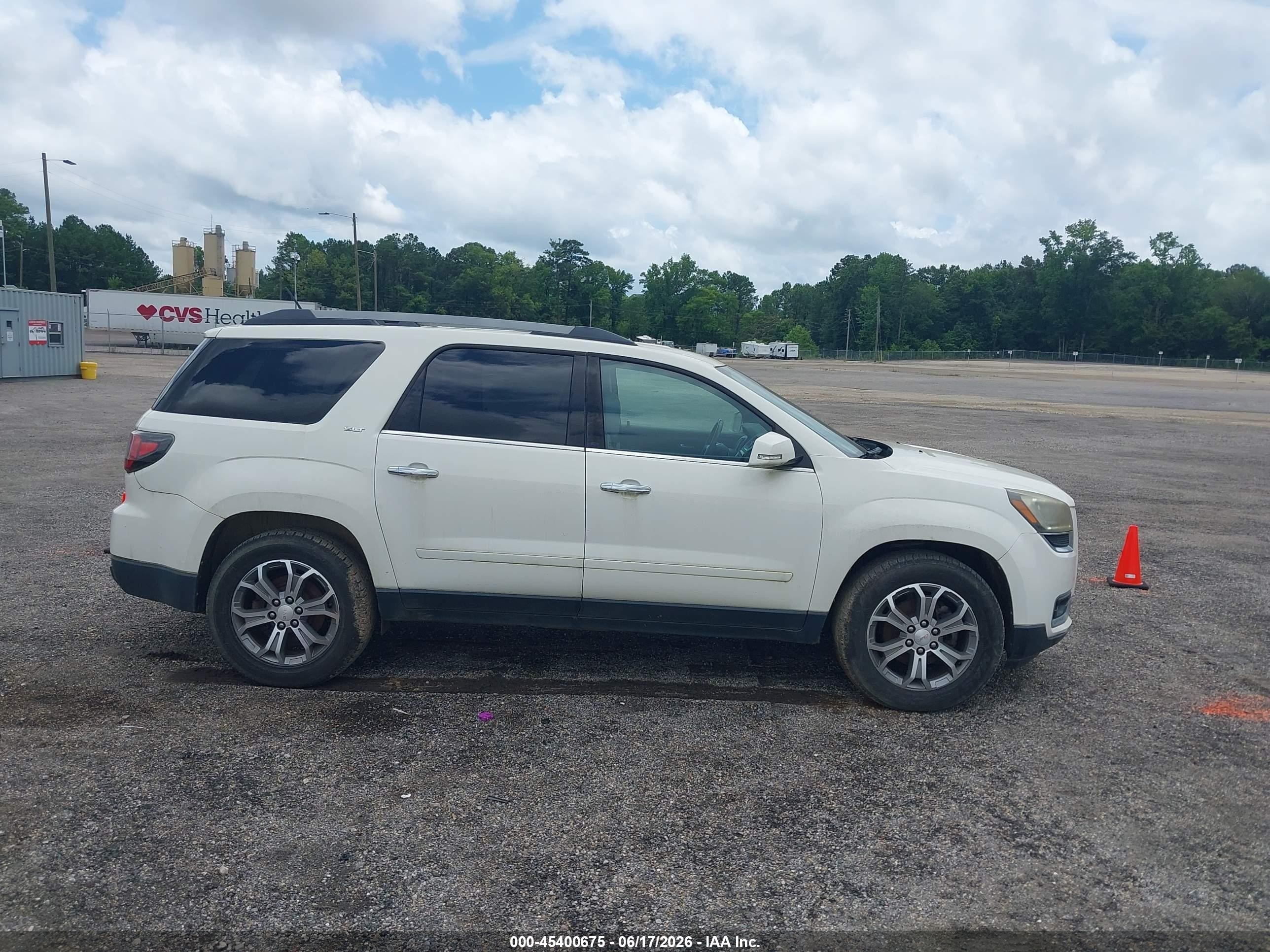 2015 Gmc Acadia Slt-1 White vin: 1GKKVRKD3FJ168365