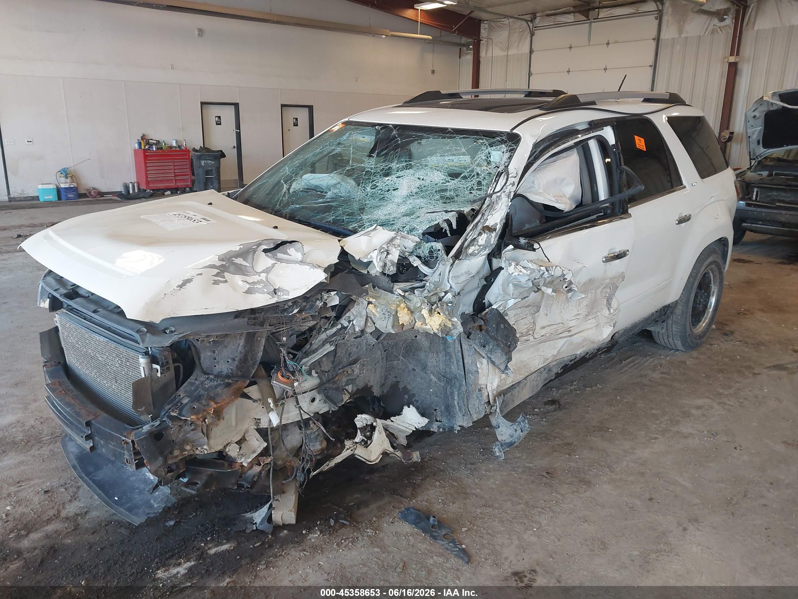 2015 Gmc Acadia Slt-1 White vin: 1GKKVRKD3FJ232503