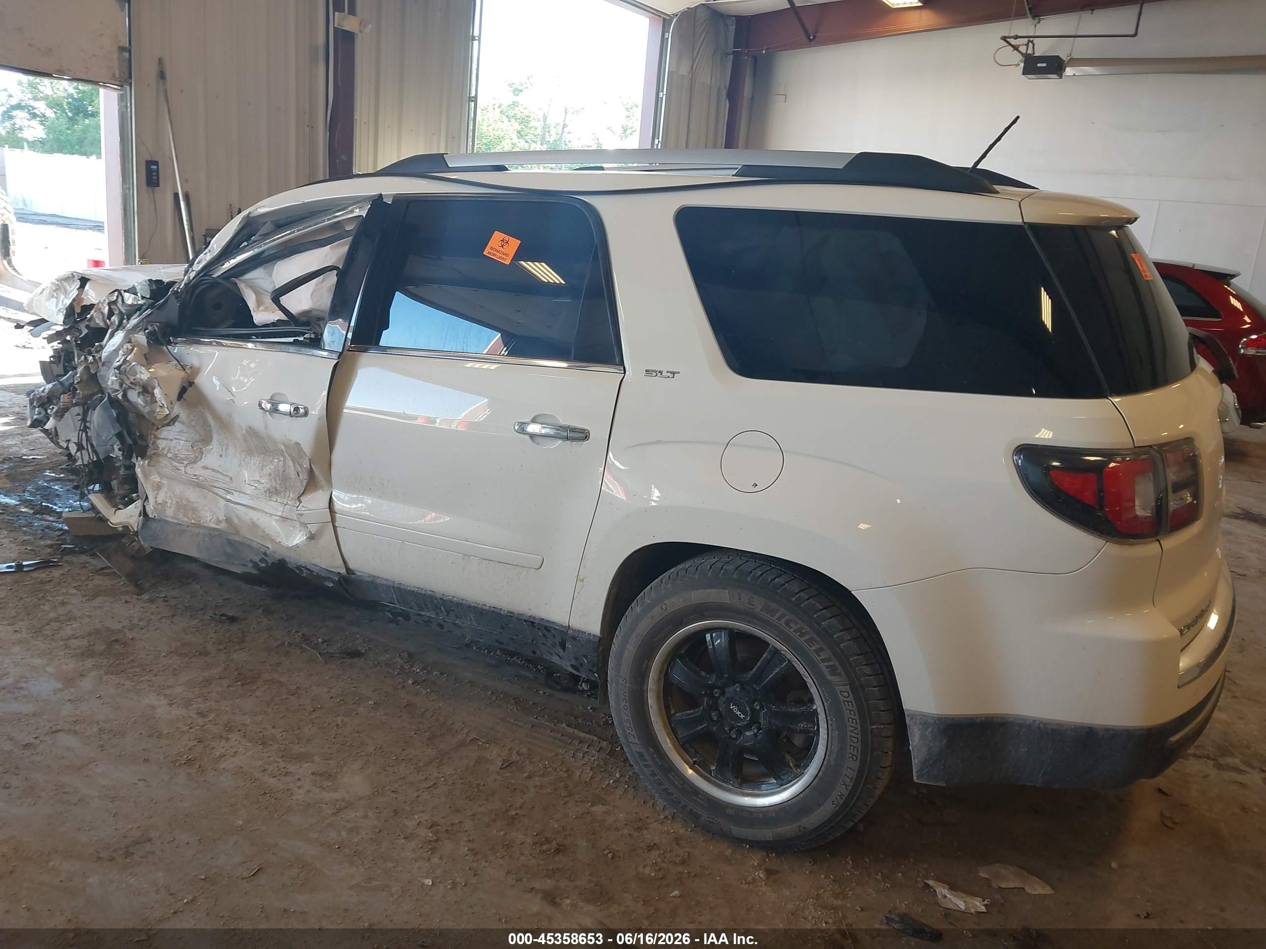 2015 Gmc Acadia Slt-1 White vin: 1GKKVRKD3FJ232503