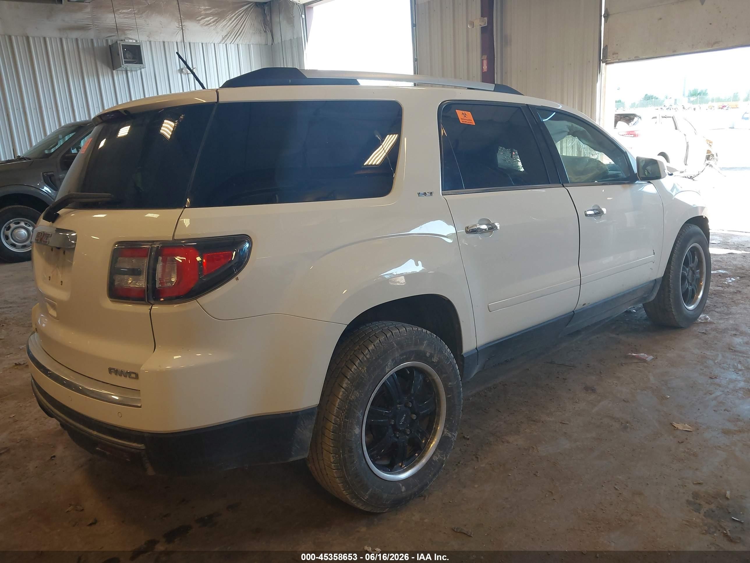 2015 Gmc Acadia Slt-1 White vin: 1GKKVRKD3FJ232503