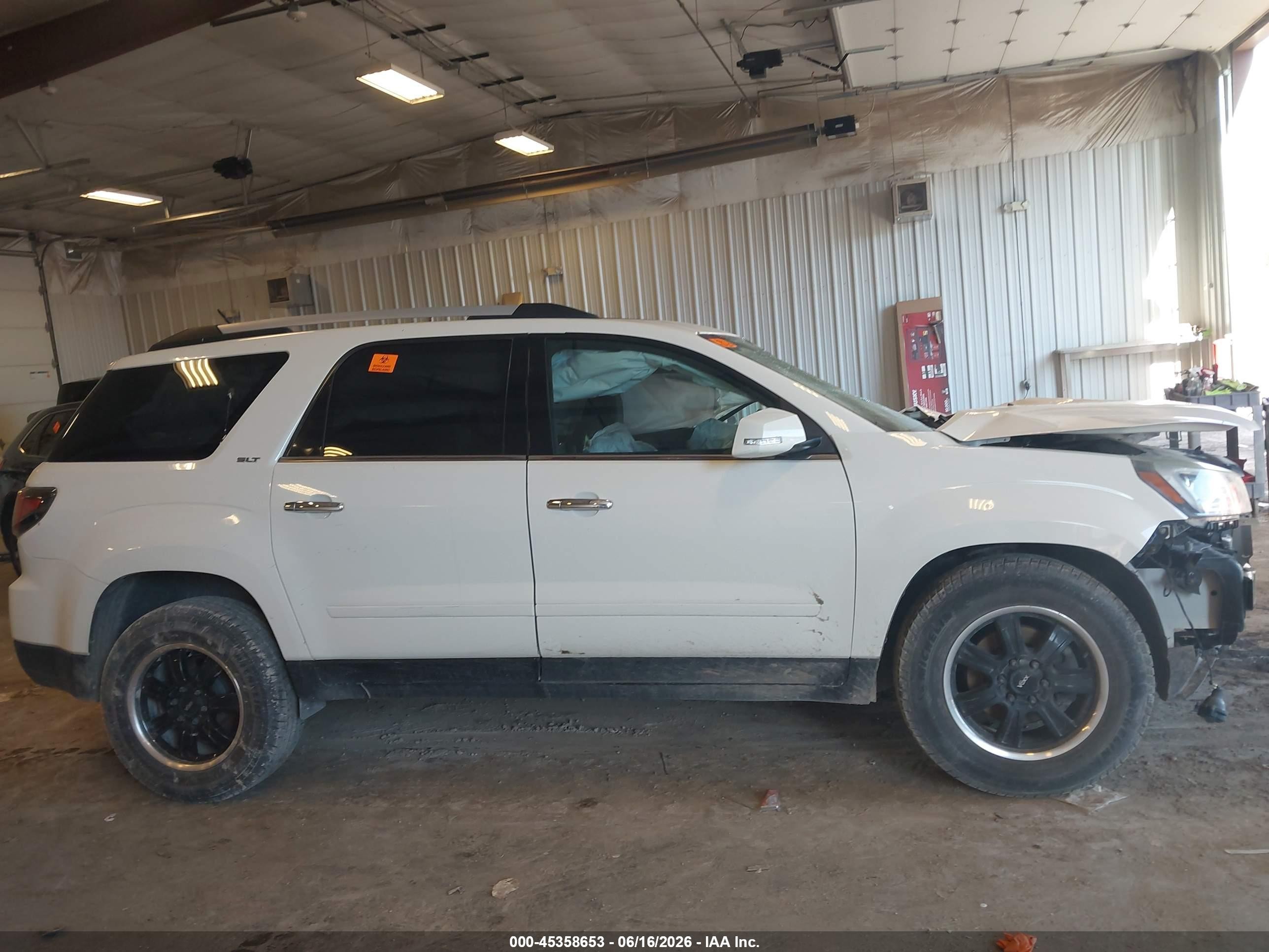 2015 Gmc Acadia Slt-1 White vin: 1GKKVRKD3FJ232503