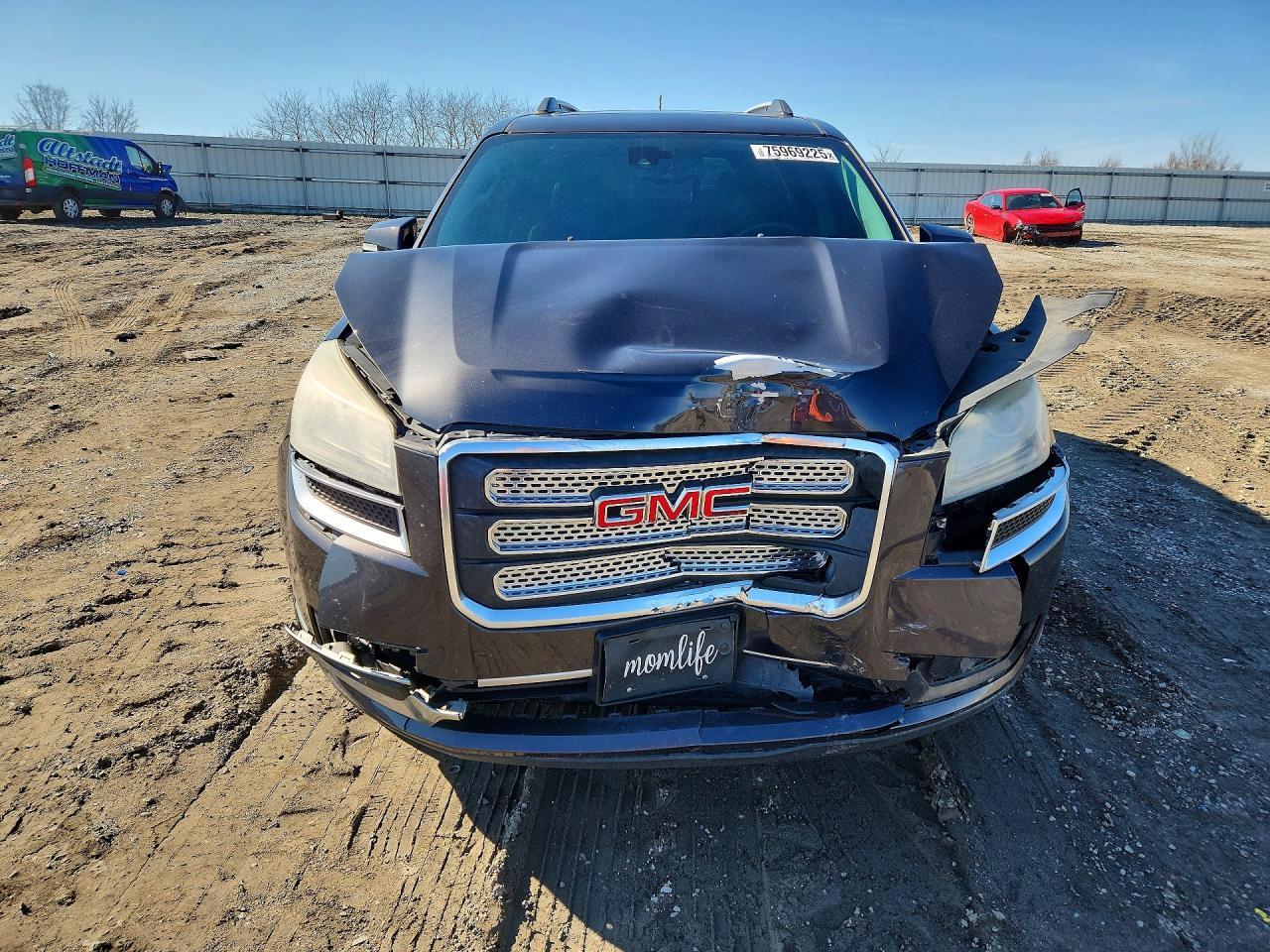 2015 Gmc Acadia Slt-1 Charcoal vin: 1GKKVRKD3FJ259670