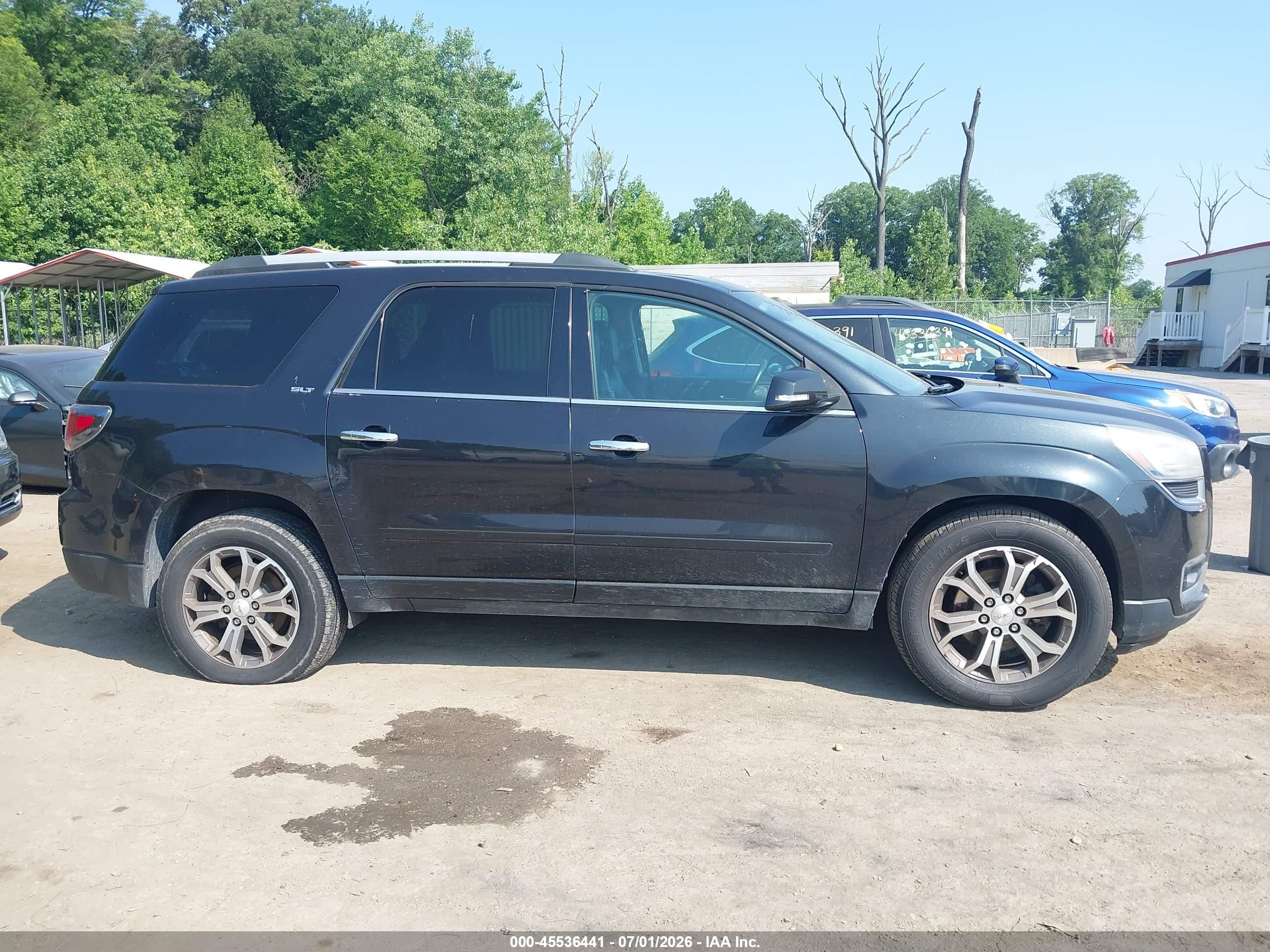 2015 Gmc Acadia Slt Black vin: 1GKKVRKD3FJ285640