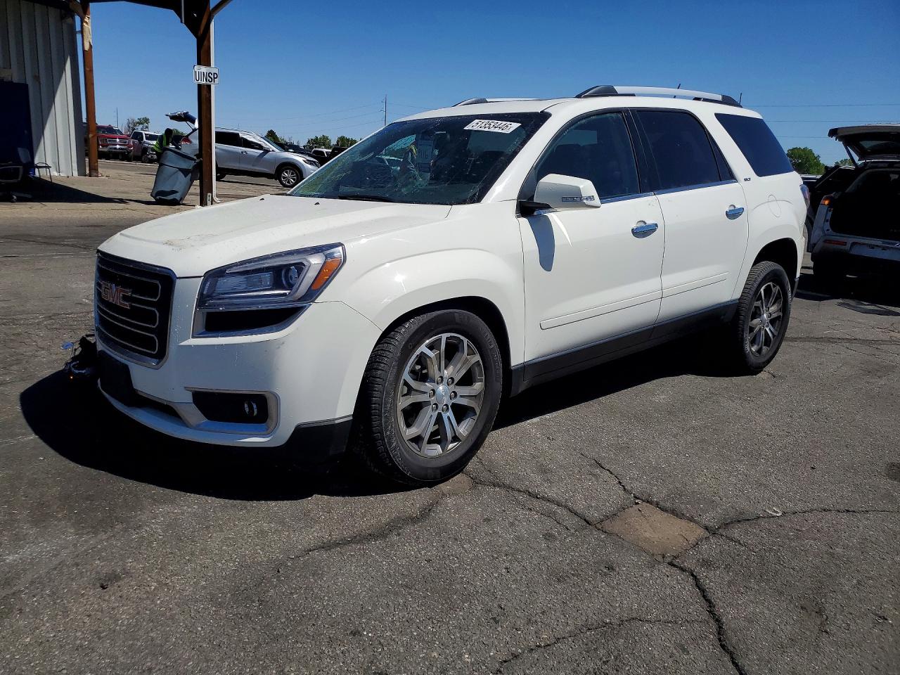 2015 Gmc Acadia Slt-1 White vin: 1GKKVRKD3FJ318412