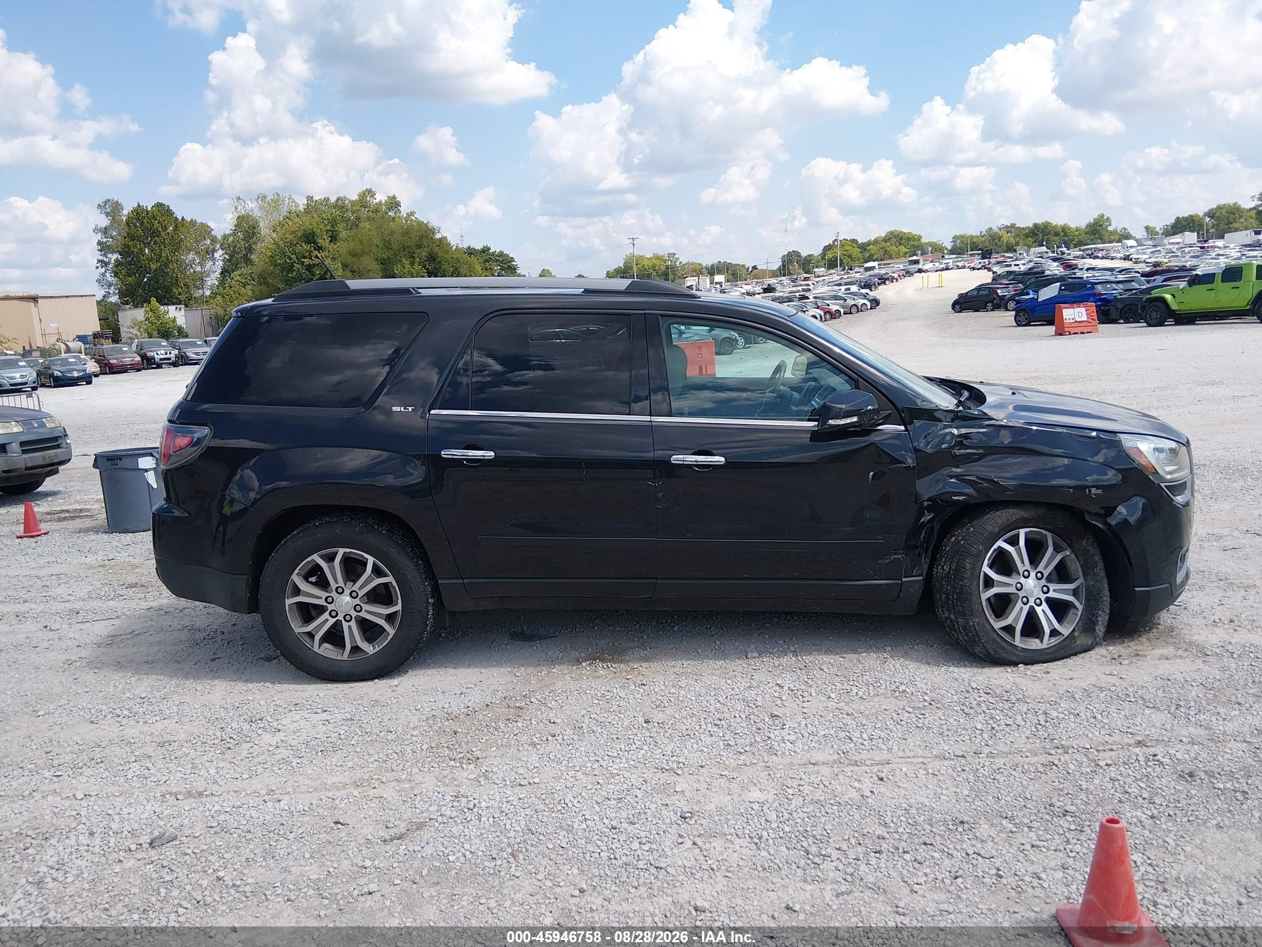 2013 Gmc Acadia Slt-1 Black vin: 1GKKVRKD4DJ239036