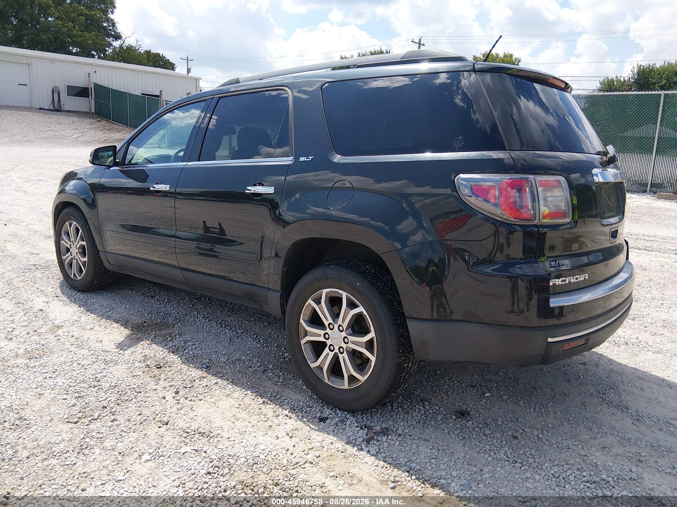 2013 Gmc Acadia Slt-1 Black vin: 1GKKVRKD4DJ239036