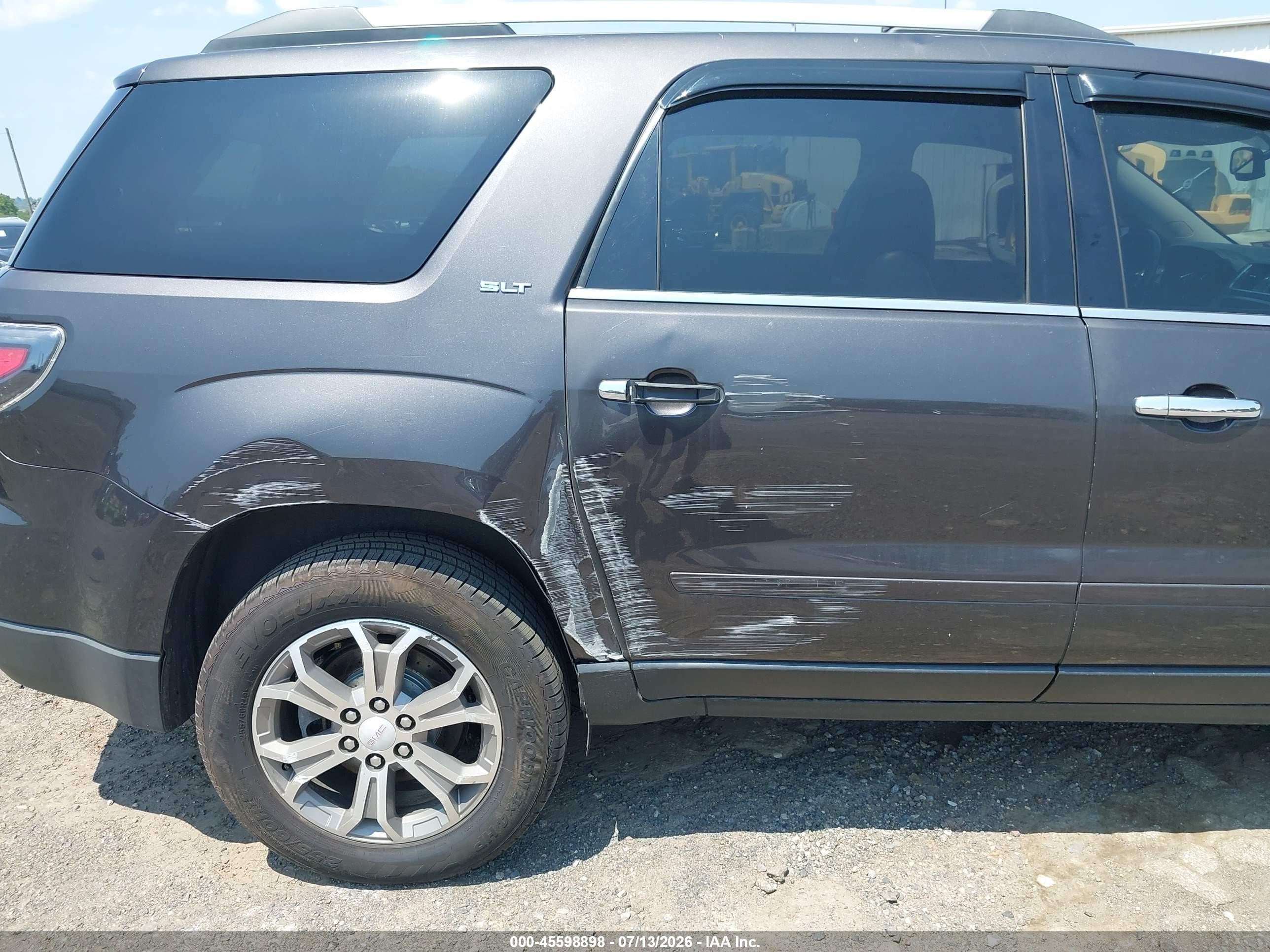 2014 Gmc Acadia Slt-1 Серый vin: 1GKKVRKD4EJ203588