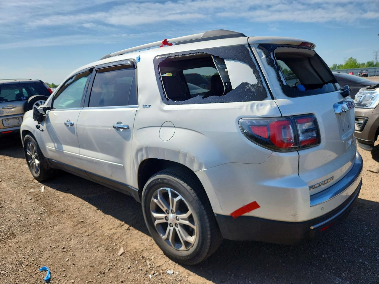 2014 Gmc Acadia Slt-1 White vin: 1GKKVRKD4EJ233450