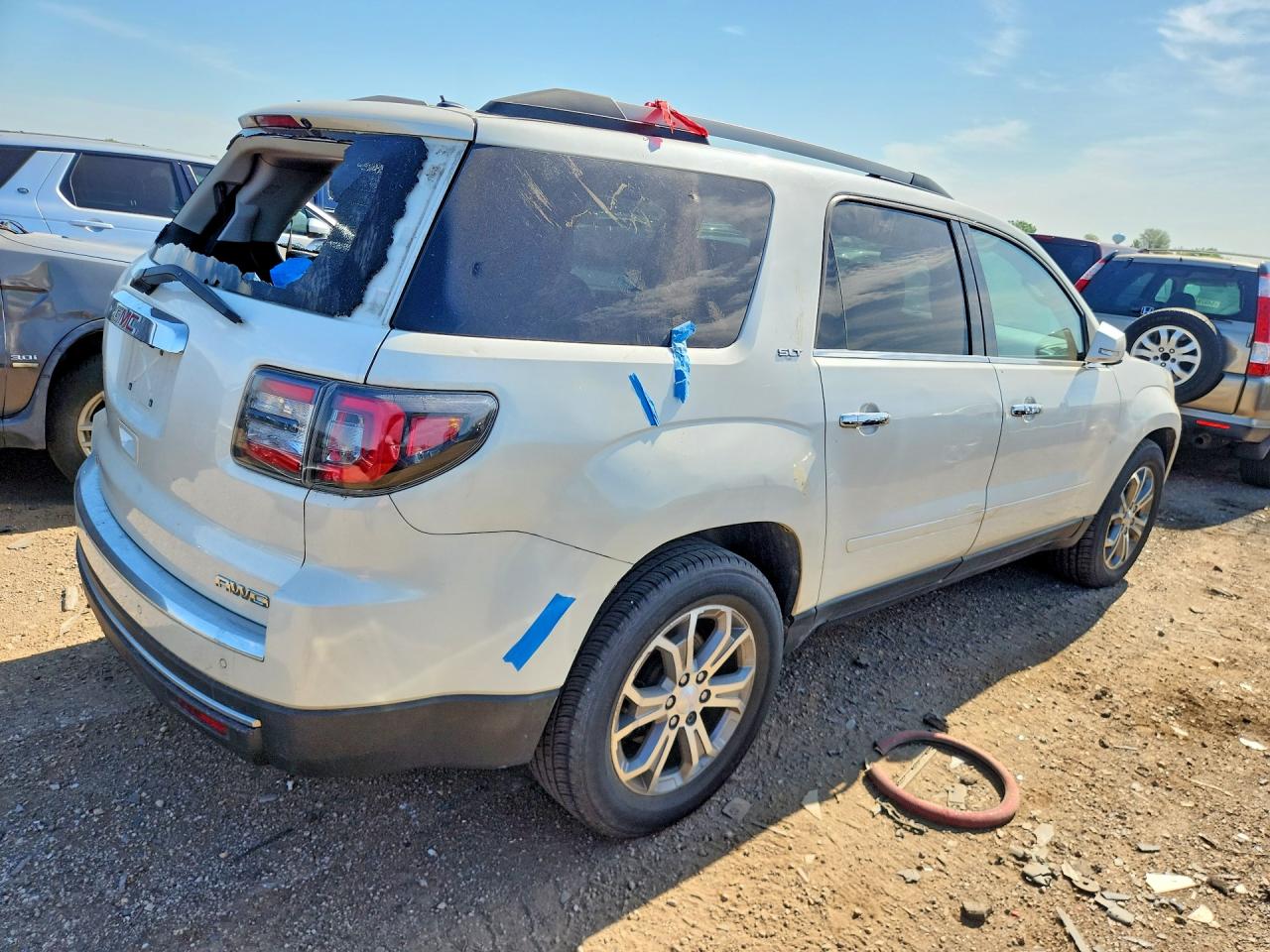 2014 Gmc Acadia Slt-1 White vin: 1GKKVRKD4EJ233450