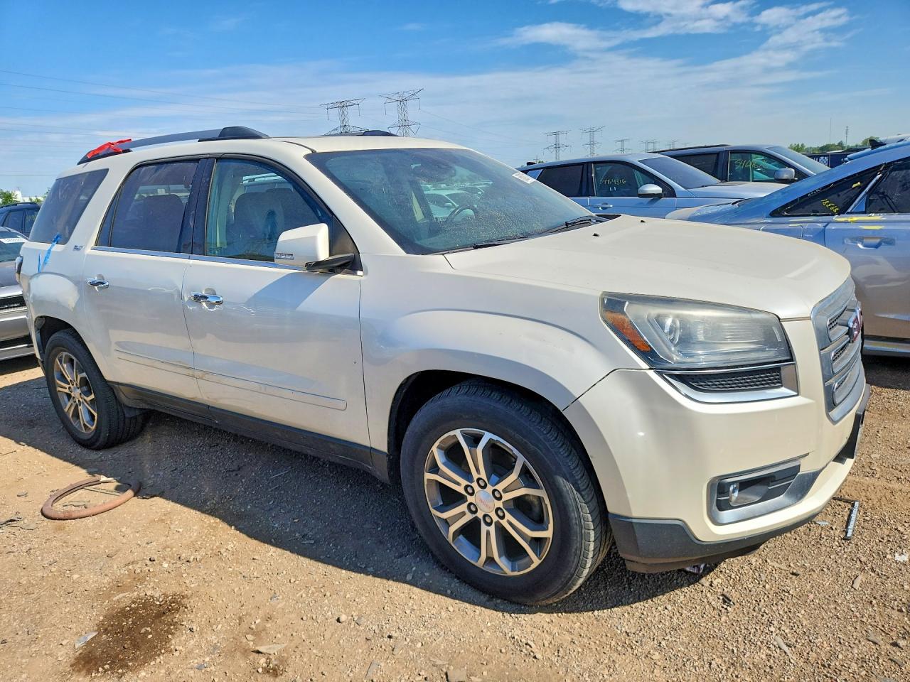 2014 Gmc Acadia Slt-1 White vin: 1GKKVRKD4EJ233450