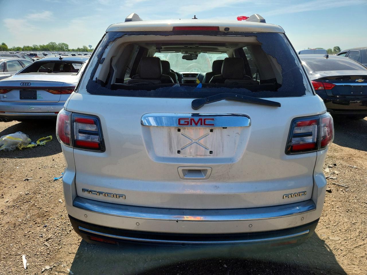 2014 Gmc Acadia Slt-1 White vin: 1GKKVRKD4EJ233450
