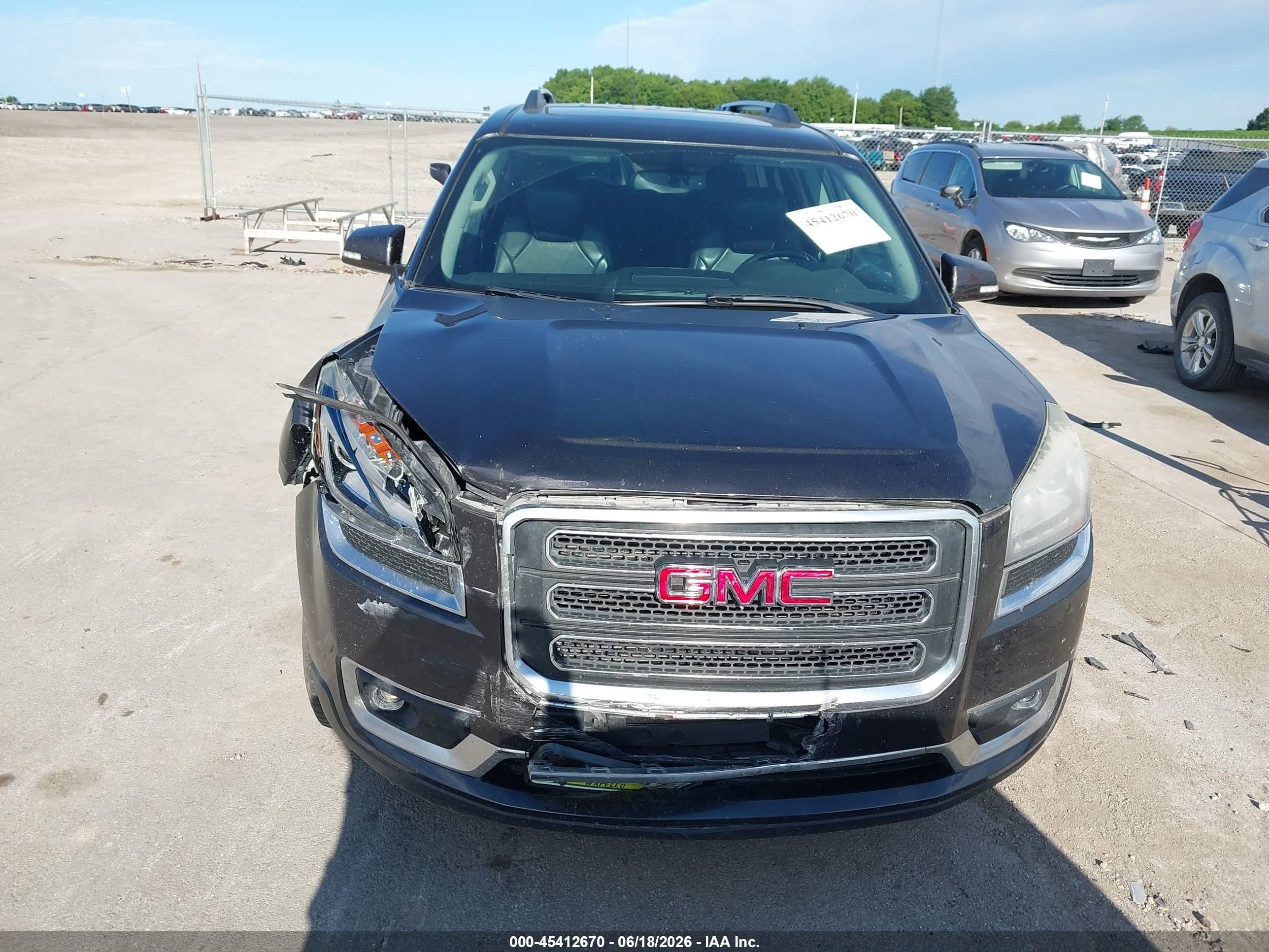 2014 Gmc Acadia Slt-1 Brown vin: 1GKKVRKD4EJ278646